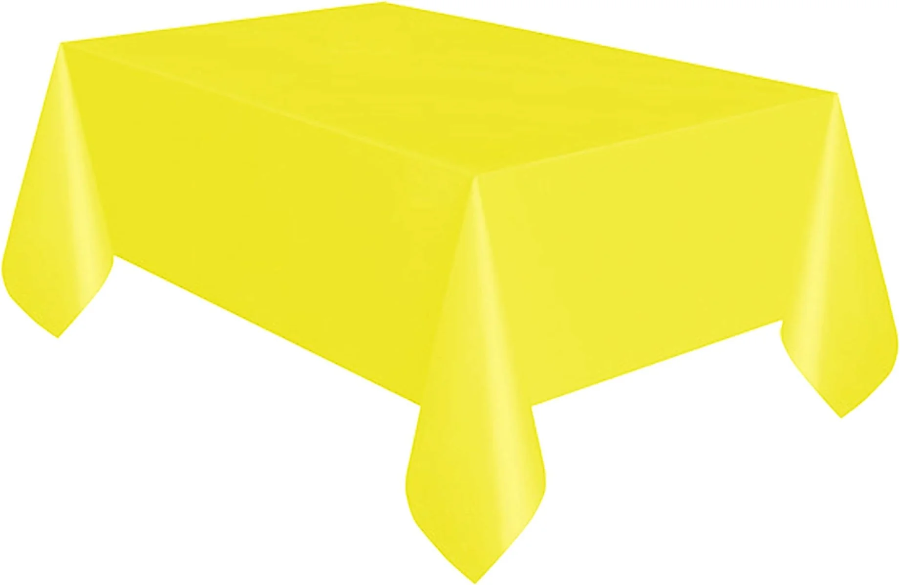Sunflower Yellow Solid Tablecloth - Perfect for Birthday Parties! Easy Setup, Coordinated Themes & Affordable Pricing. Ideal Party Supplies, Pack of 1 to Elevate Your Celebration!