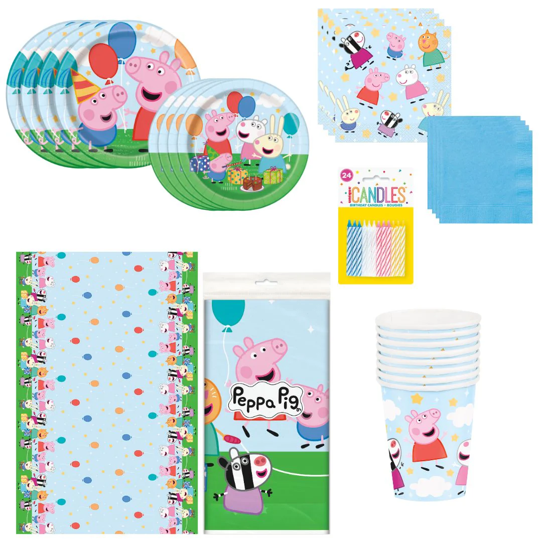 Peppa Pig Party Supplies Bundle - Effortless Fun for Birthdays!