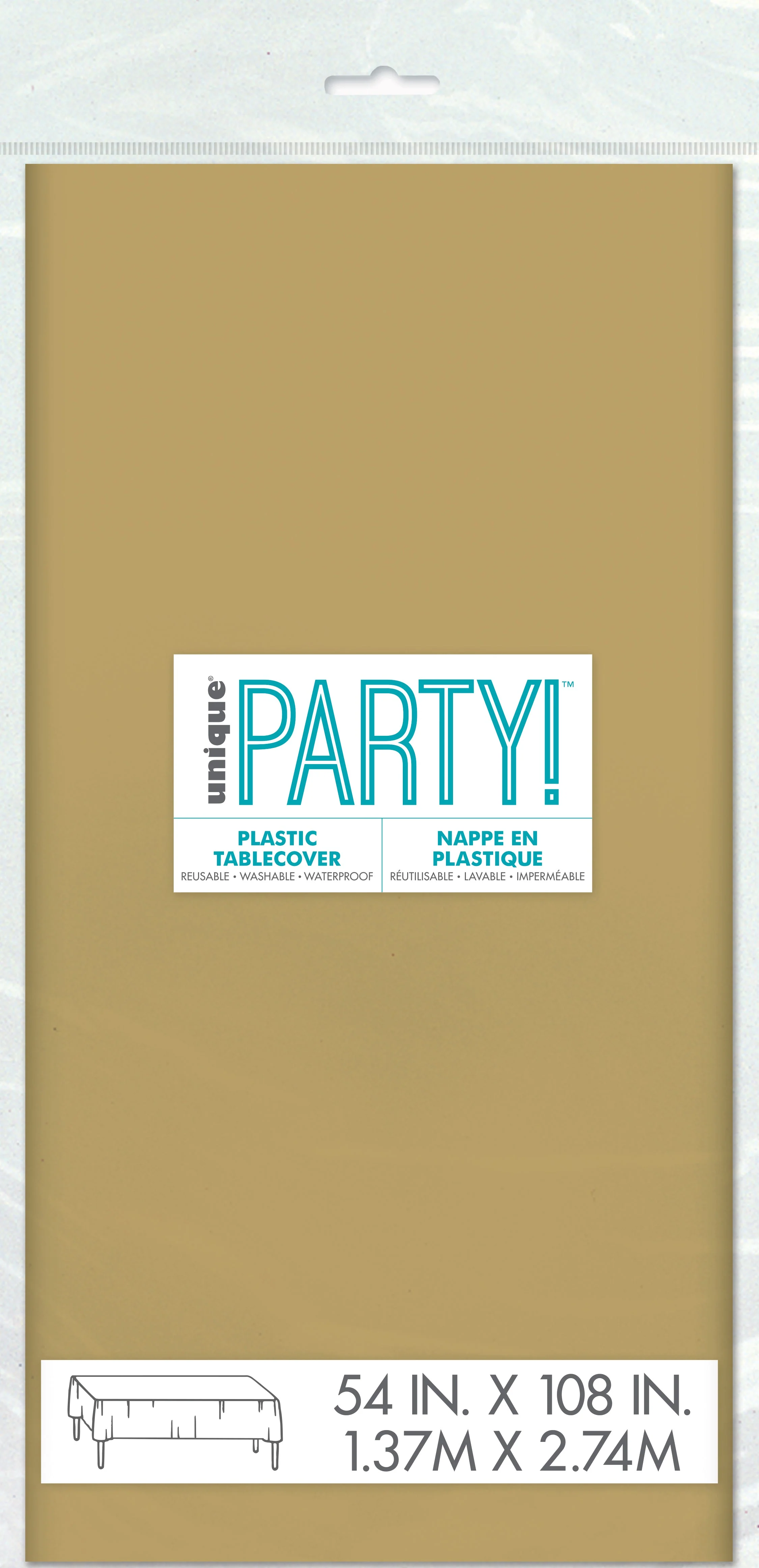 Gold Solid Tablecloth - Affordable Elegance for Birthday Celebrations