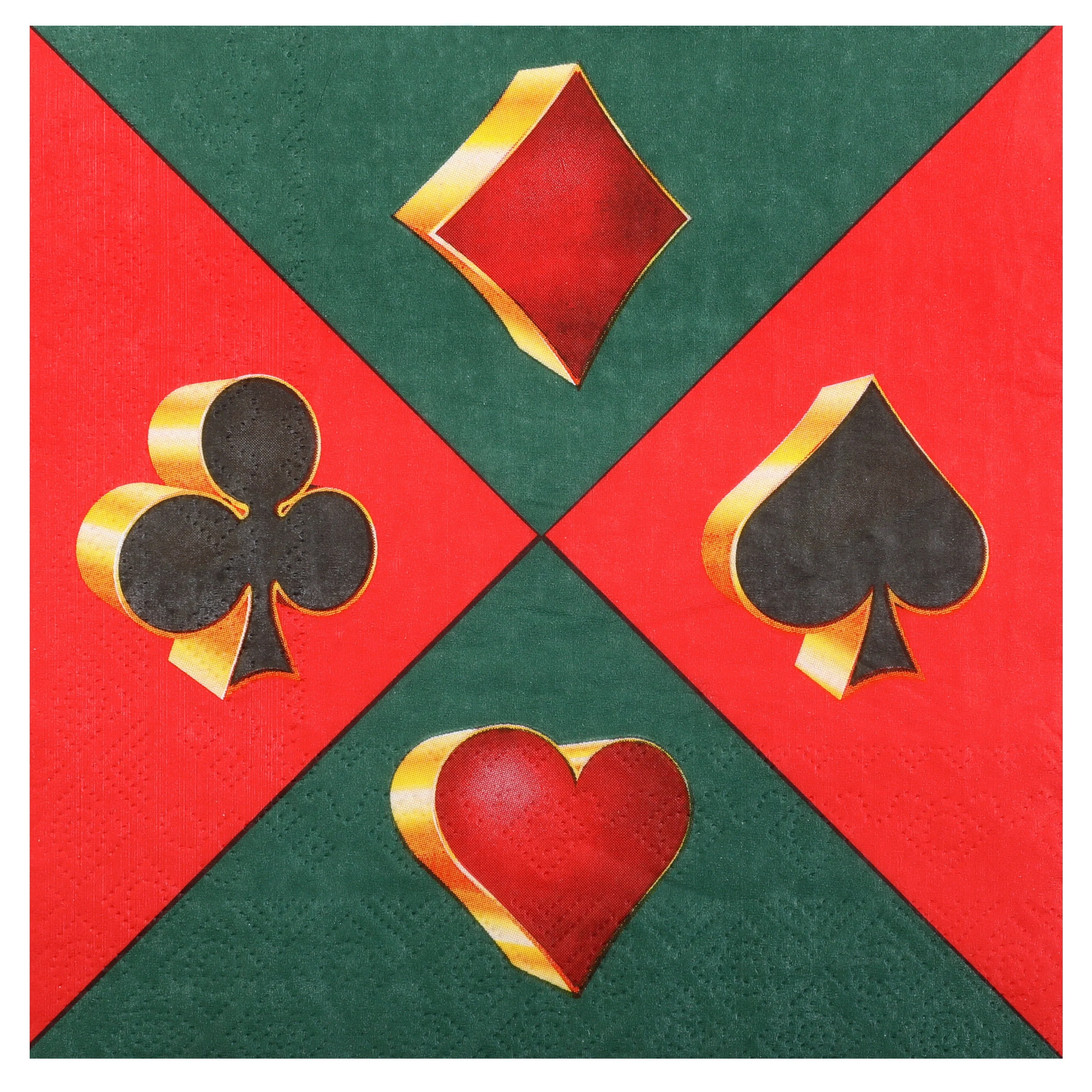 Premium Casino-Themed Lunch Napkins - Perfect for Fun-Filled Birthday Celebrations