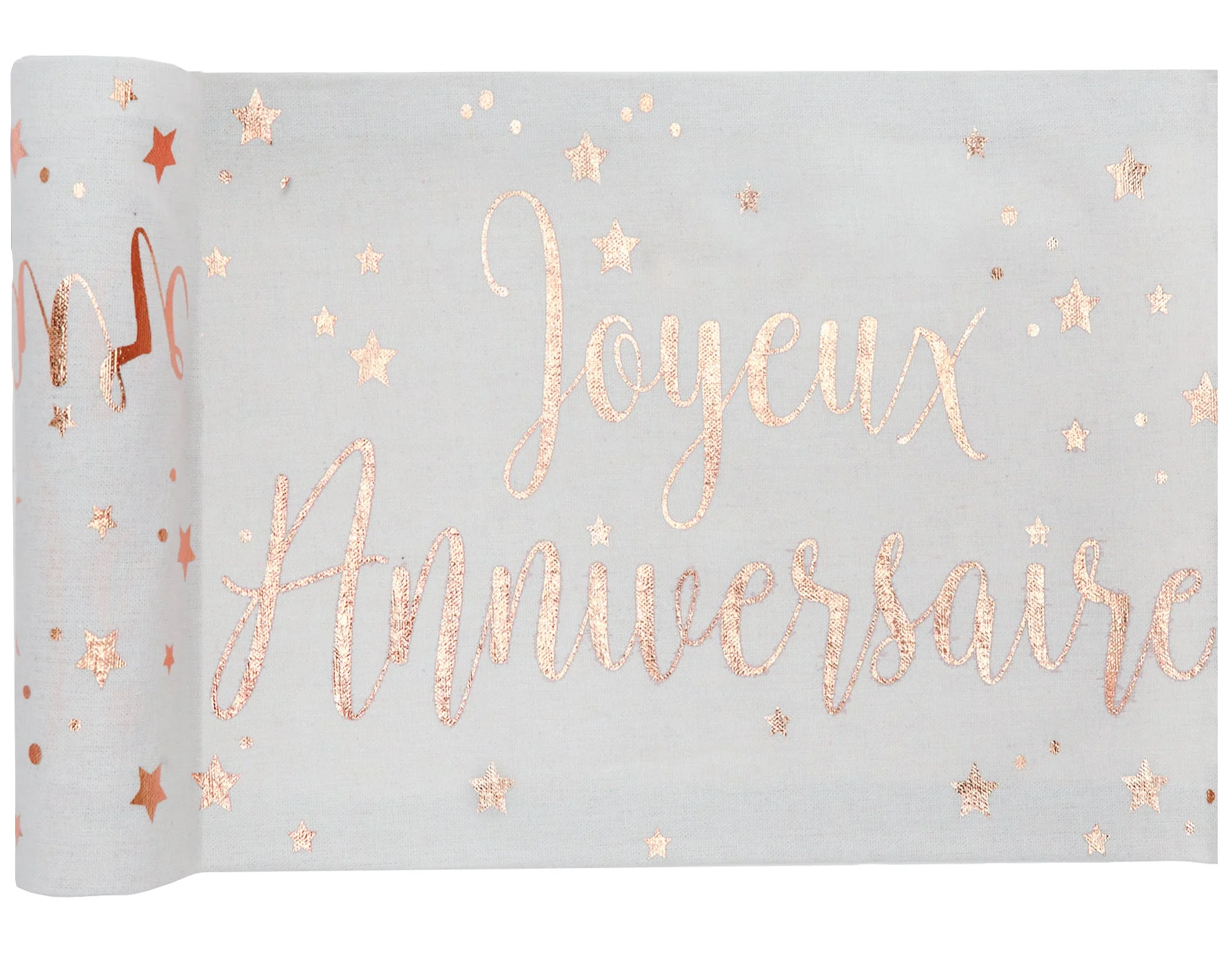 Opulent Pink Metallic Birthday Table Runner - Set Trending Themes in Party Supplies for an Unforgettable Celebration!