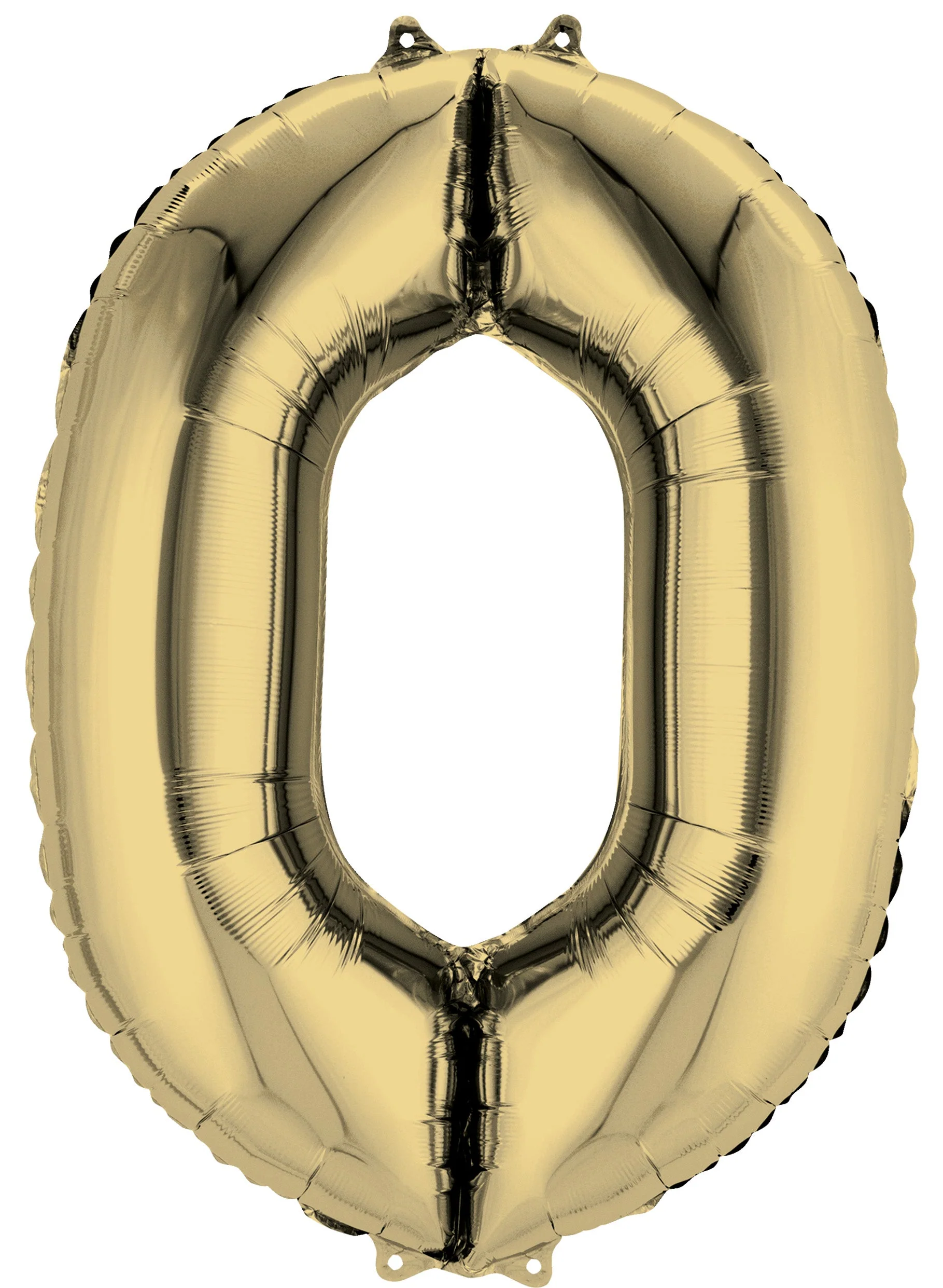 Unforgettable Birthday with Number 0 White Gold Foil Balloon - Superior Float & Self-sealing Design��