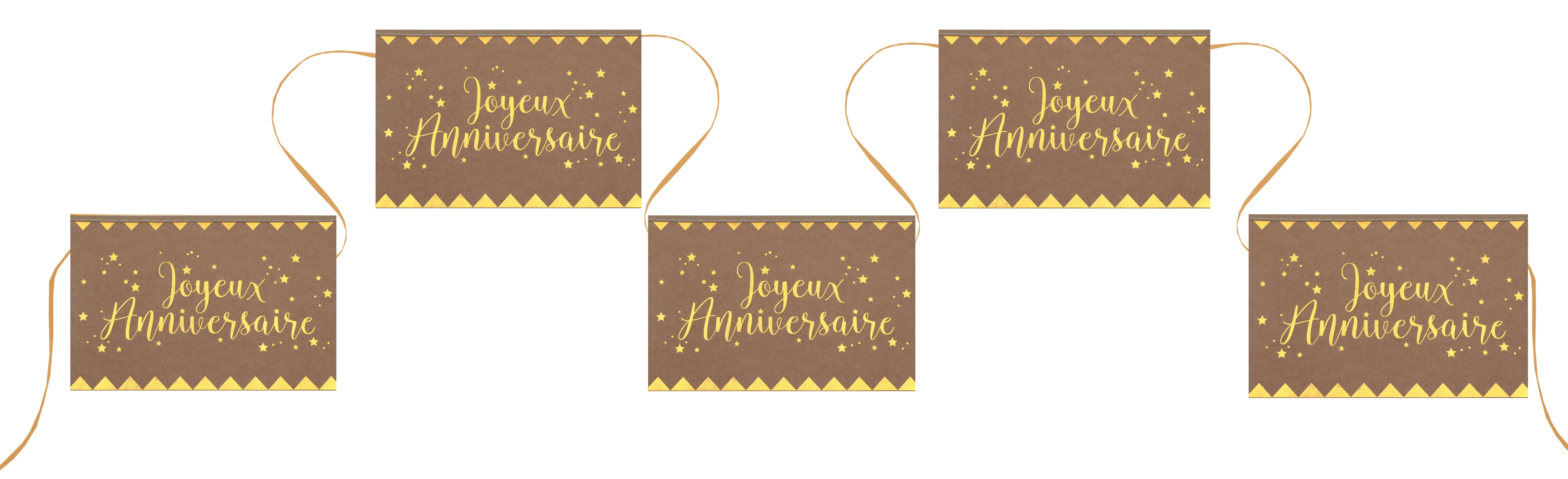Elegant Birthday Bash - Kraft Metallic Banner for Trend-Setting Celebrations