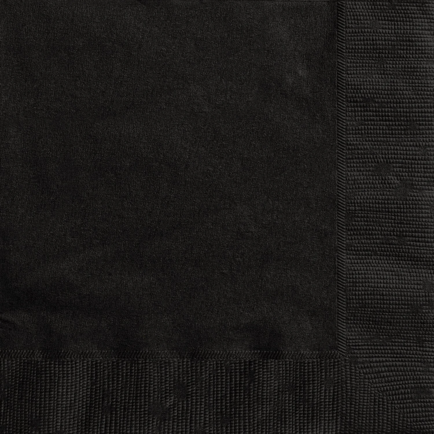 Solid Black Beverage Napkins - Affordable Party Supplies for Memorable Events
