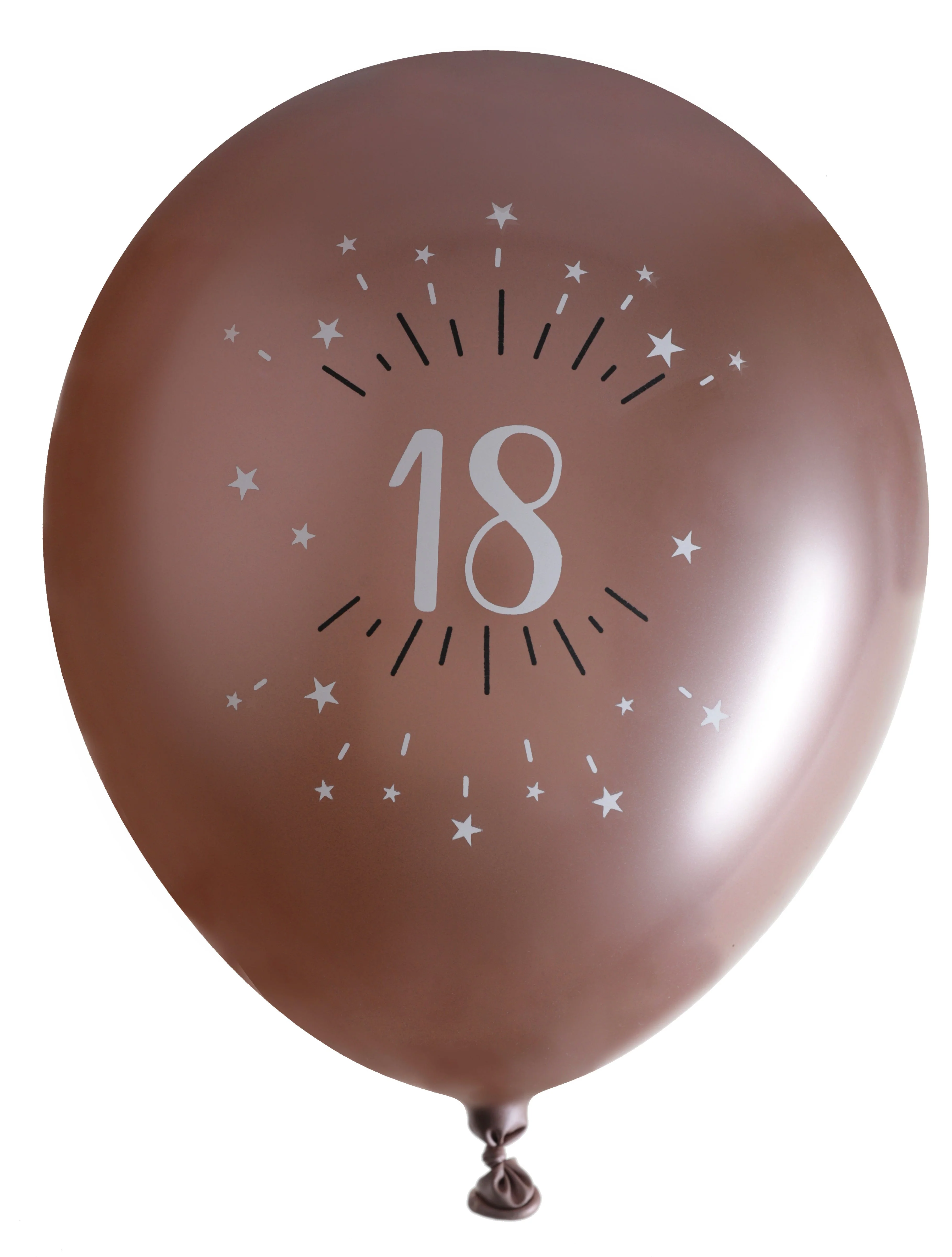 Chic 18th Birthday Biodegradable Latex Balloons - Vibrantly Durable for Memorable Celebrations