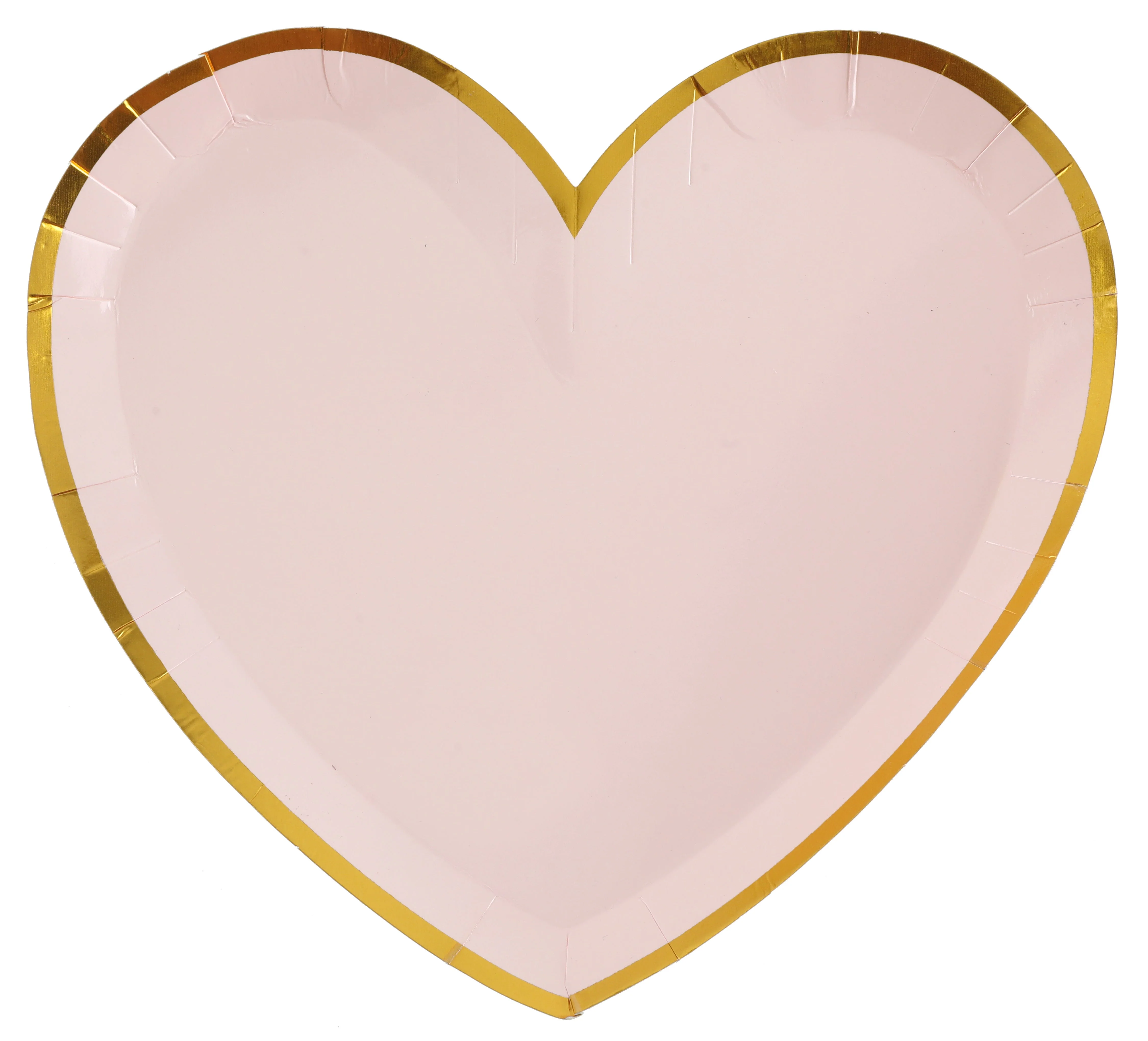 Chic Heart-Shaped Pink Dinner Plates for Elegant, Trend-Setting Party Decor!