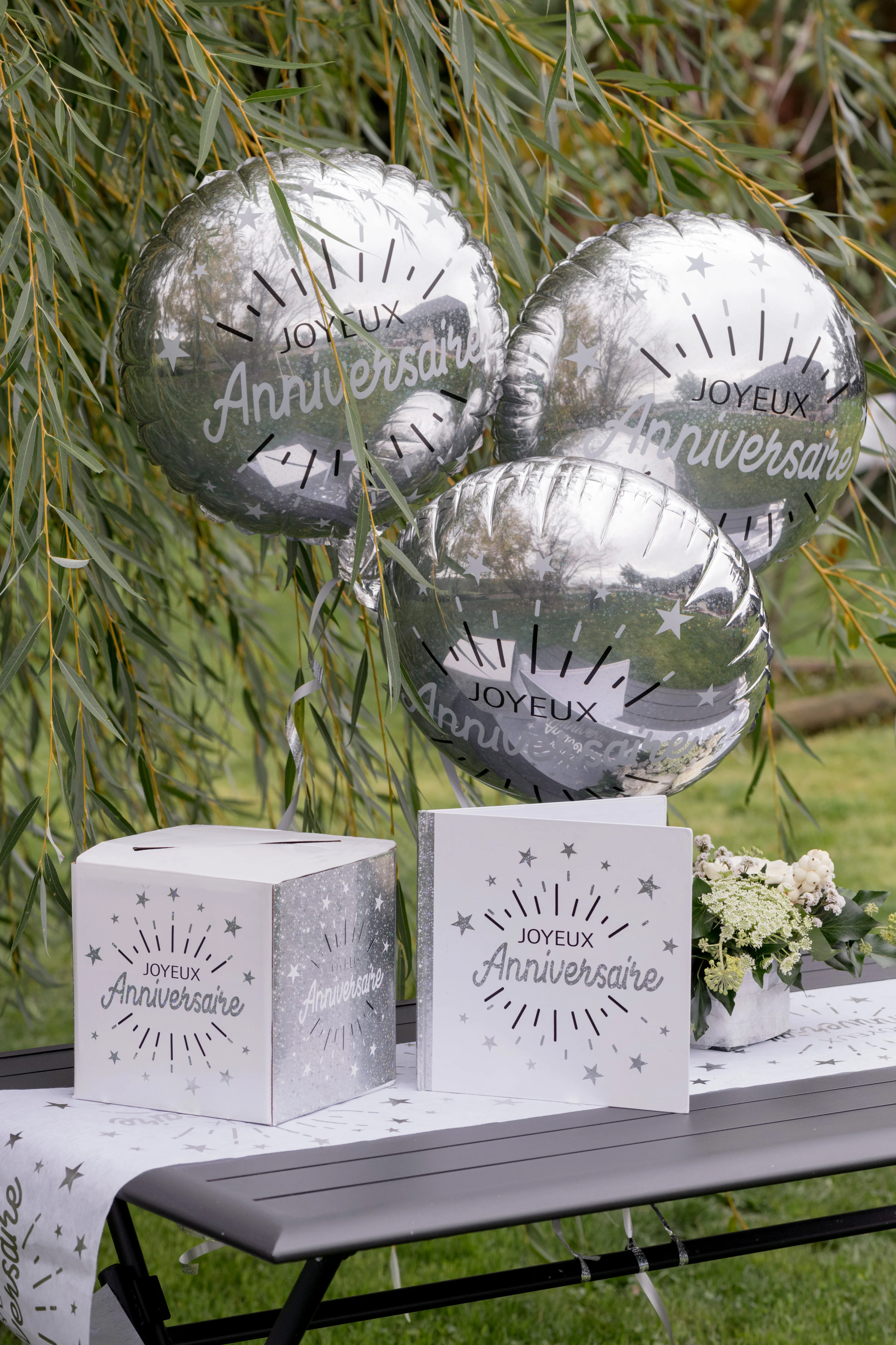 Elegant Foil Balloon - Dazzling Silver Birthday Decor, Float Longer, 17.5in.