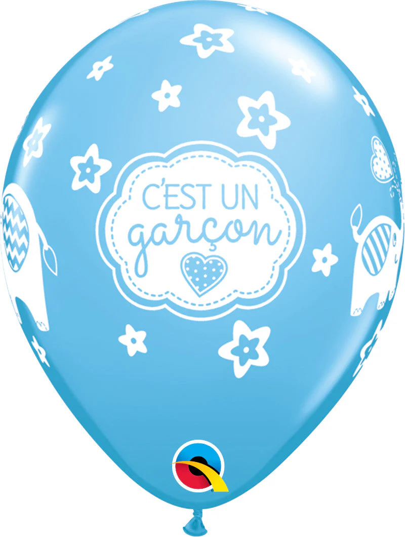 50-pack Biodegradable Gender Reveal Latex Balloons: Durable, Vibrant Colors