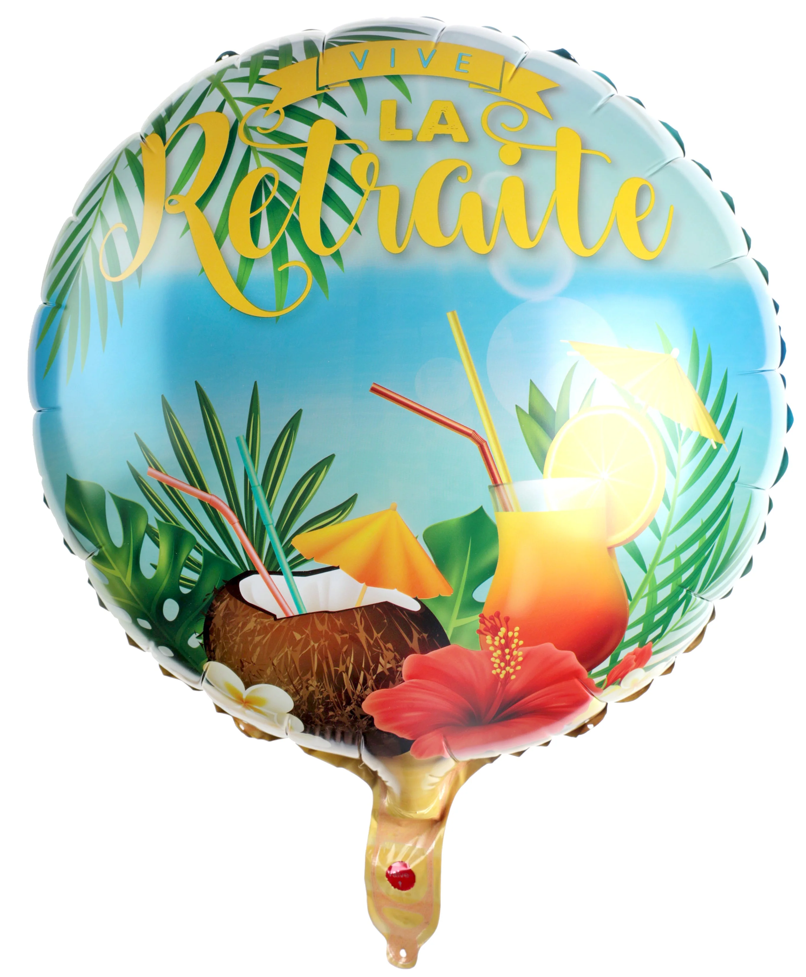 Retirement Party Extravaganza - 17.5 inch Multicolor Foil Balloon with Extended Float Time