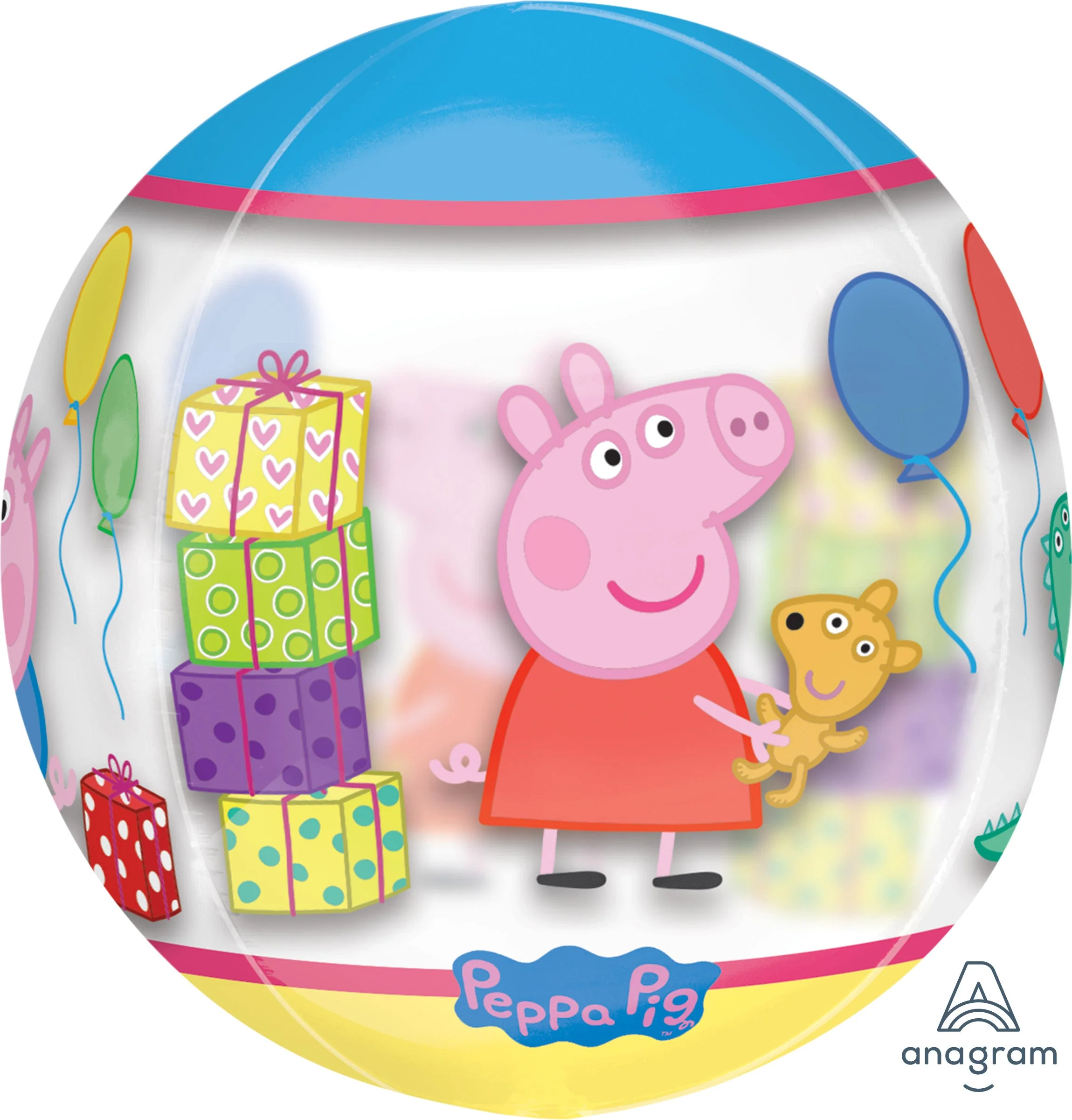 Premium Peppa Pig Orbz Balloon - Vibrant Colored, Durable & Earth-Friendly Party Fun
