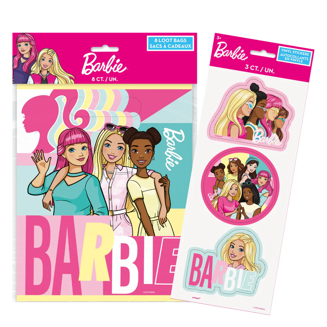 Barbie Party Bundle: Stickers & Loot Bags �C The Ultimate Fun Solution!