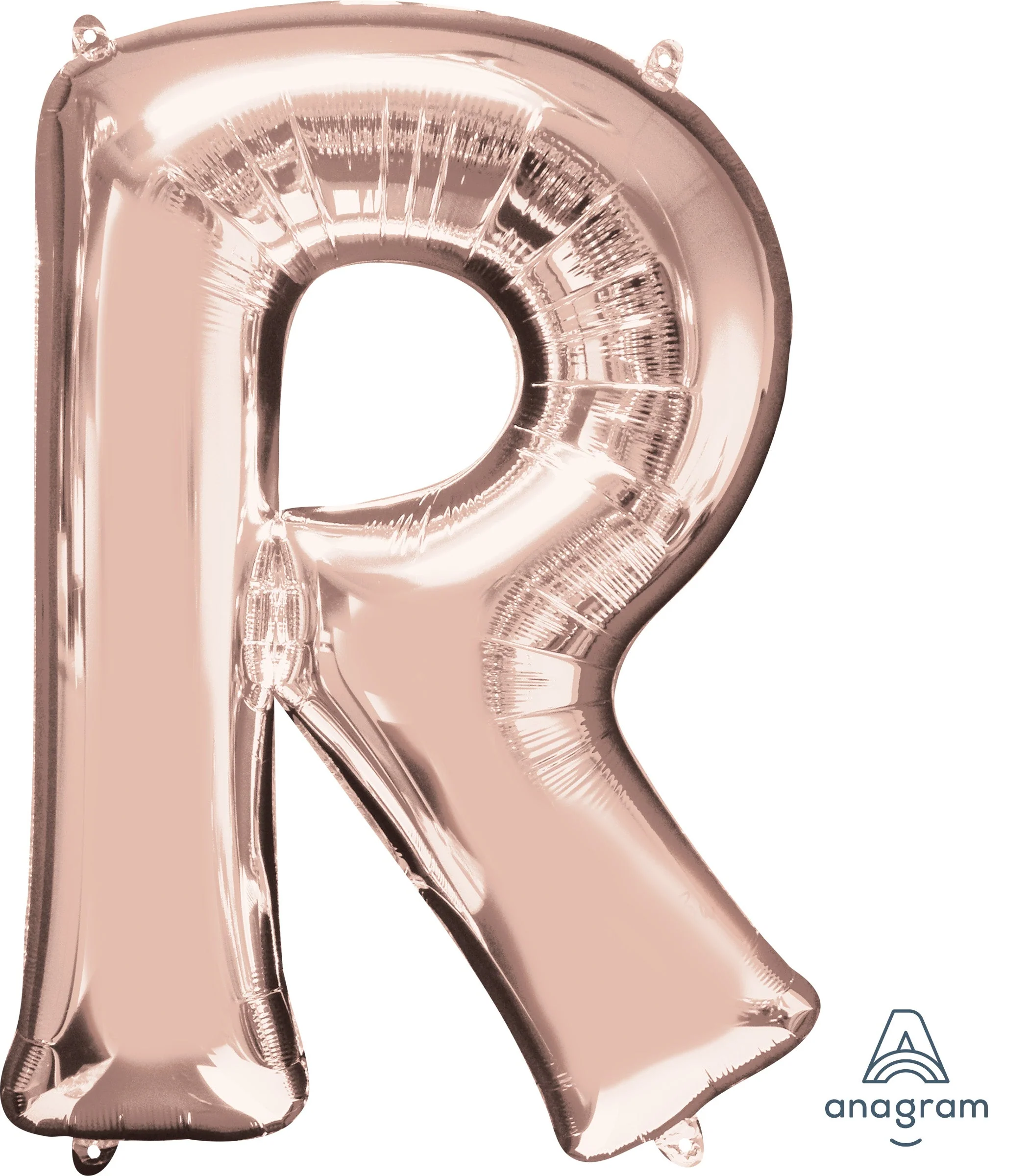 SuperShape Letter R Rose Gold Foil Balloon - Heightens Party Atmosphere, Long Lasting Float