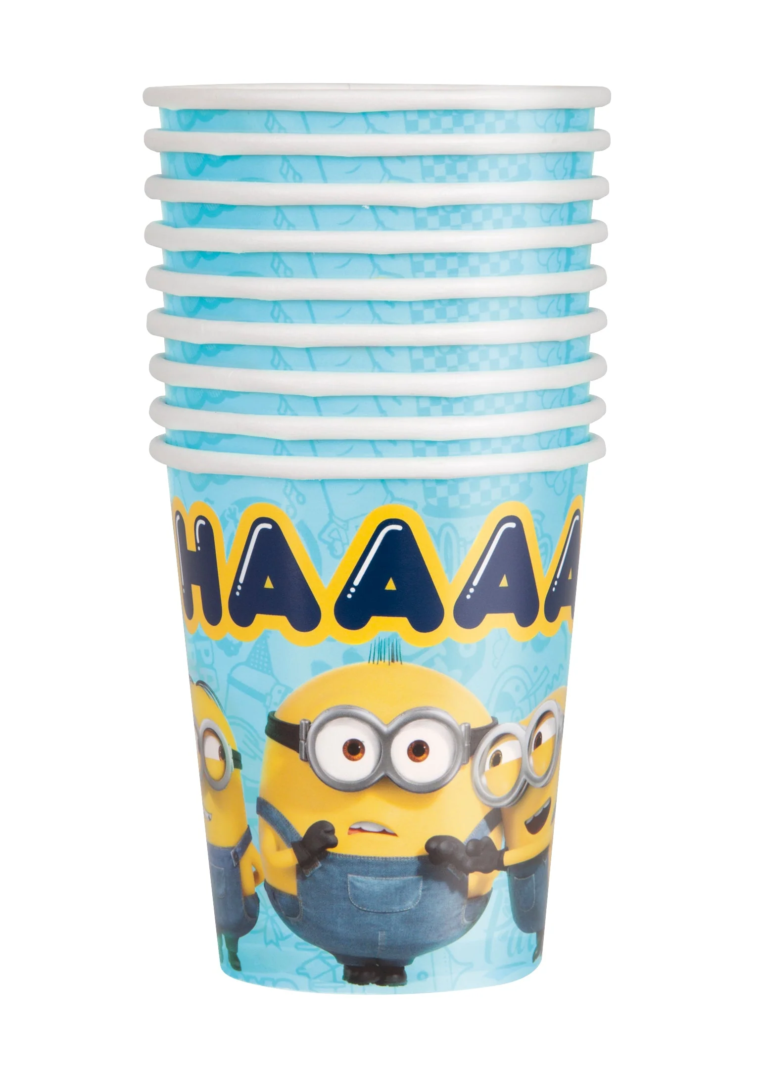 Fun-tastic Minions Paper Cups (Pack of 8) - Easy Set, Budget-Friendly Party Must-Have!