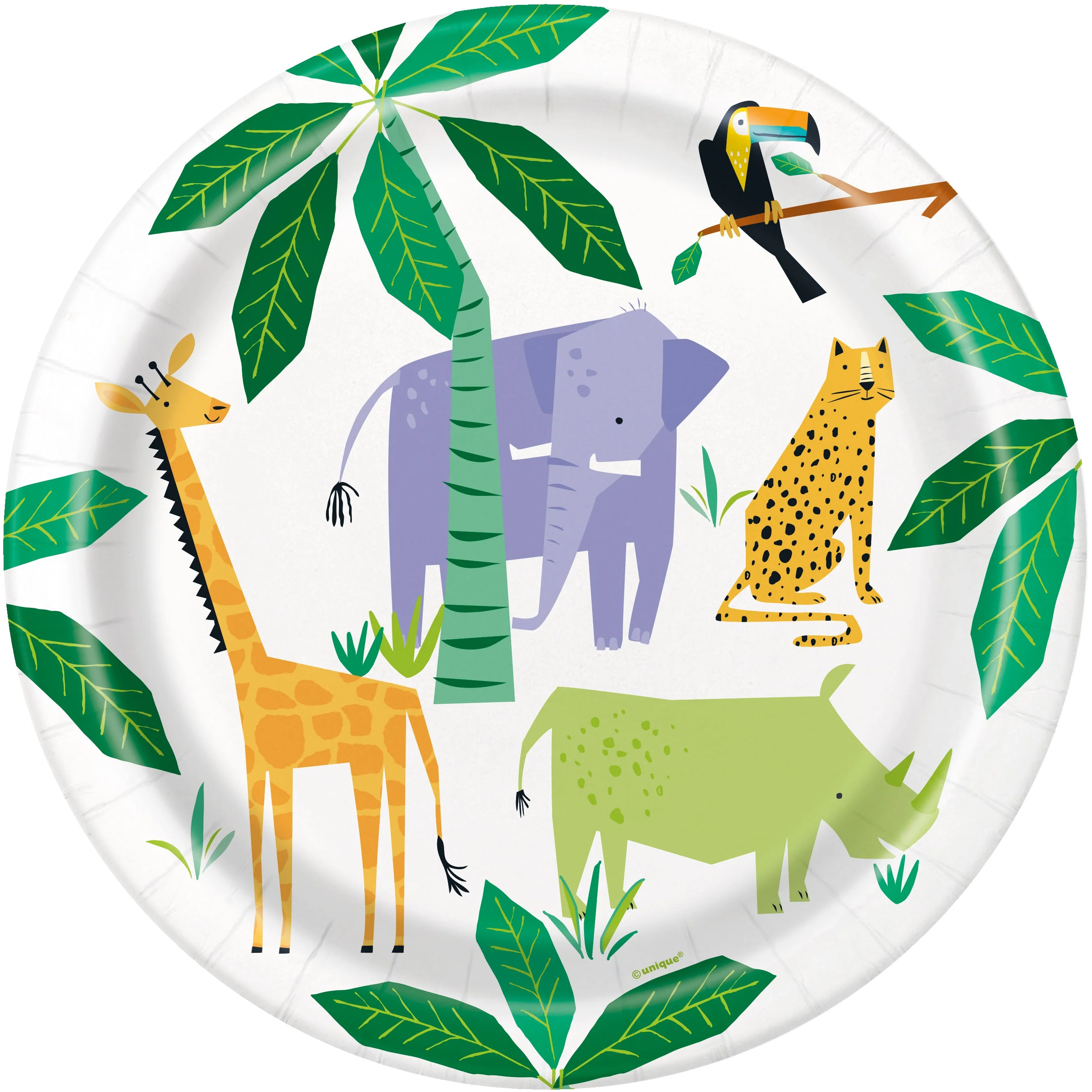 8-Piece Safari Theme Party Dinner Plates - Easy Setup & Affordable, Perfect for Memorable Events