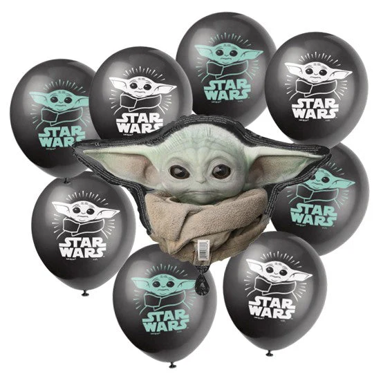 Mandalorian Party Bundle: Balloons for Epic Birthday Fun!