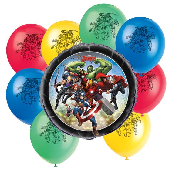 Avengers Party Bundle - 9 Official Licensed Supplies for Epic Fun!