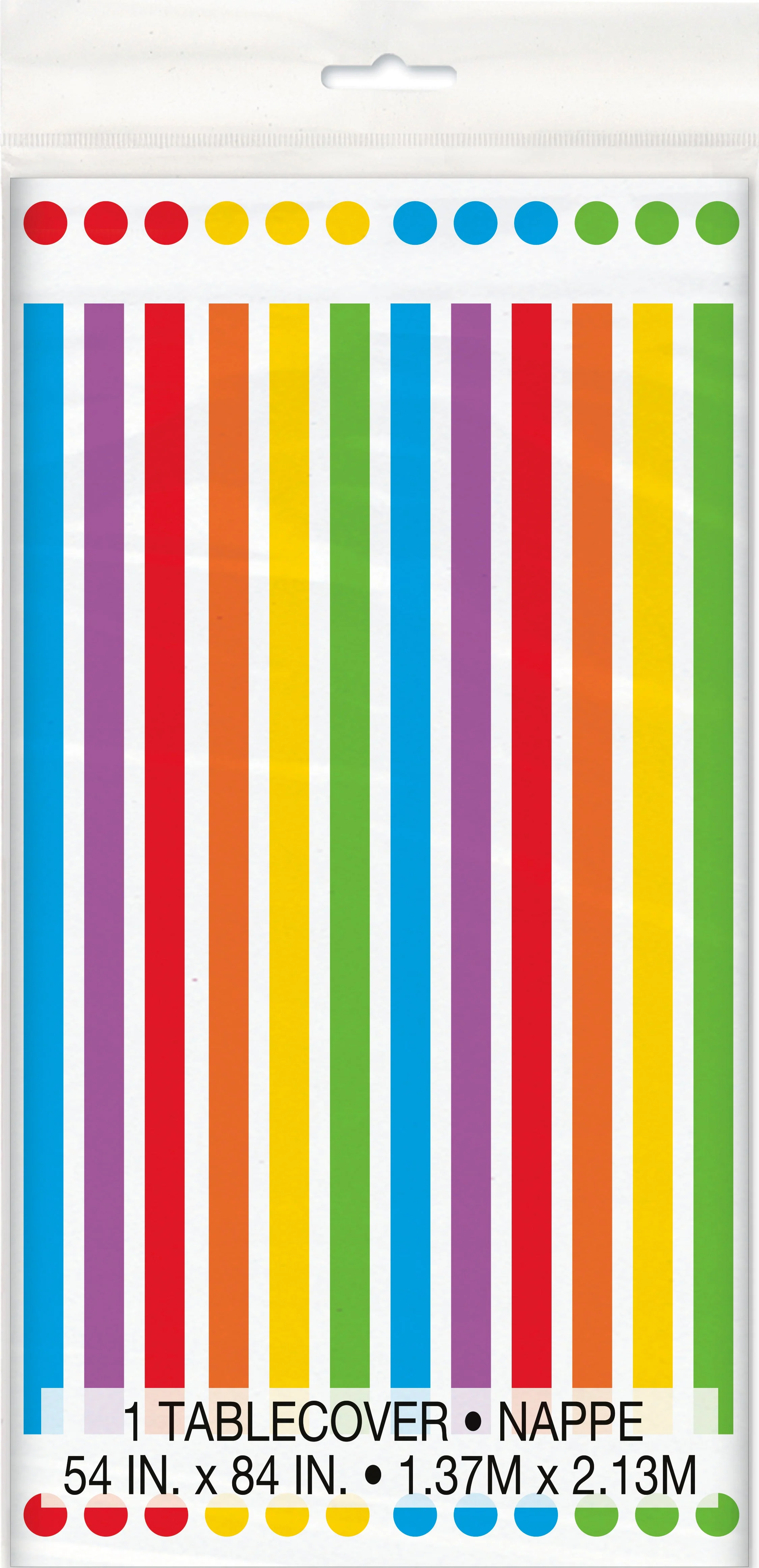 Vibrant Rainbow Birthday Tablecover - Make Every Celebration Colorful!