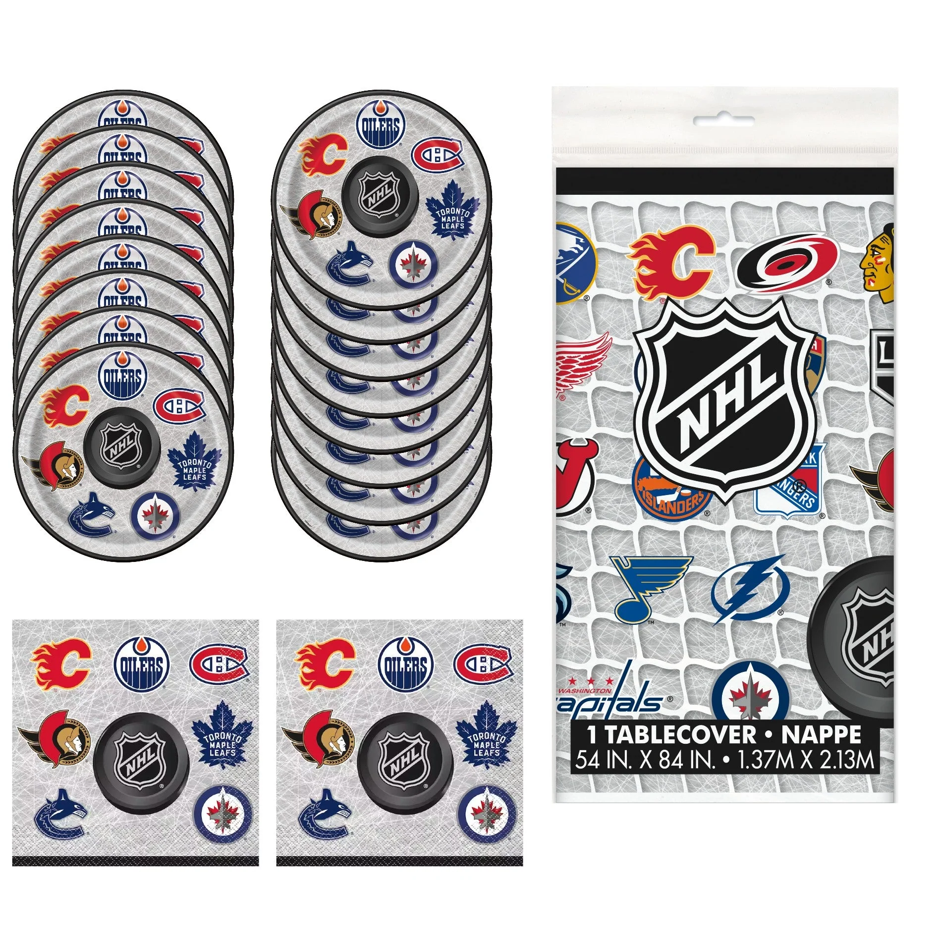 NHL Themed Party Solution Bundle �C For 16 Guests, Ultimate Licensed Essentials