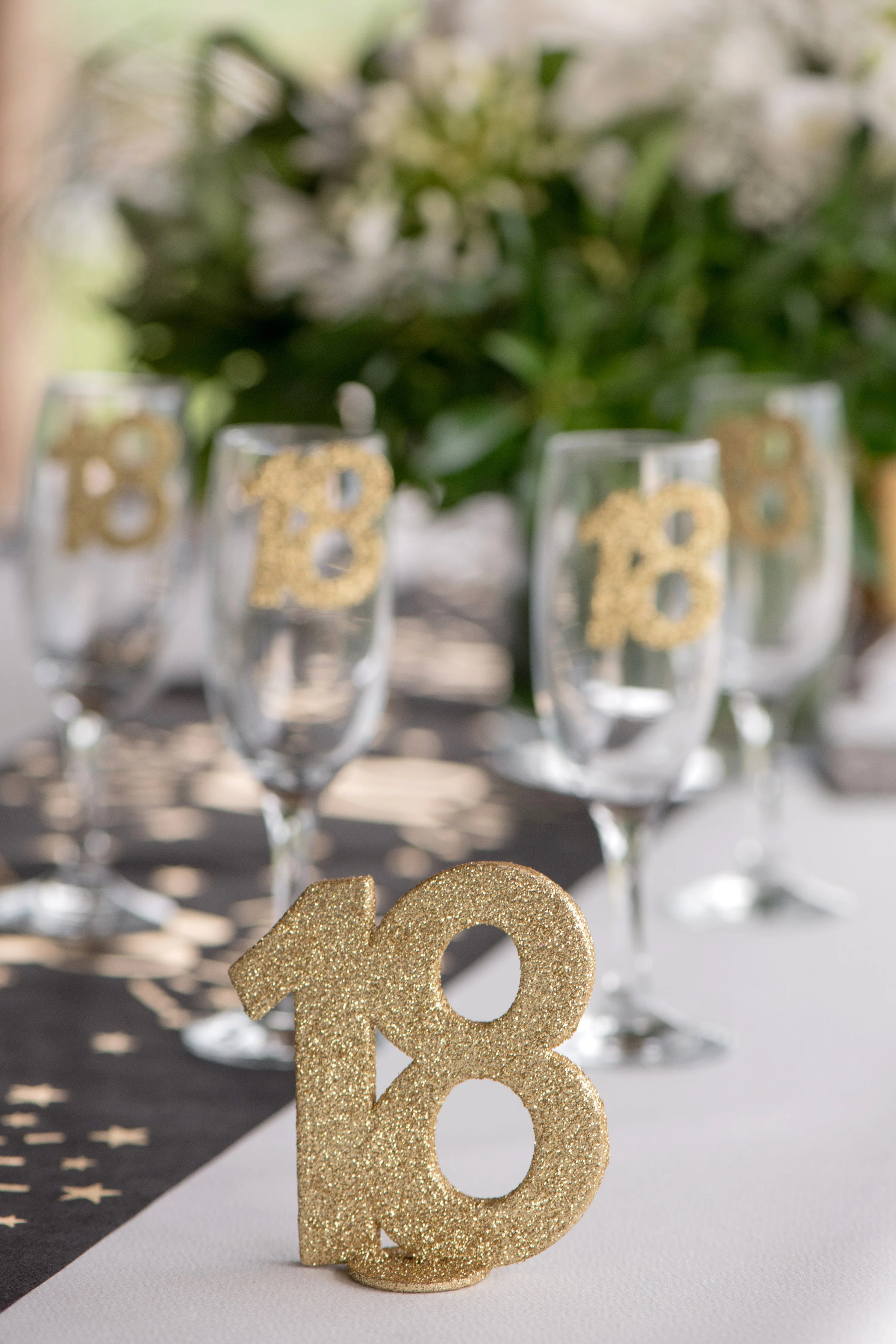 Chic 80th Birthday Gold Decor Number - Elevate your Party Appeal & Add Class!