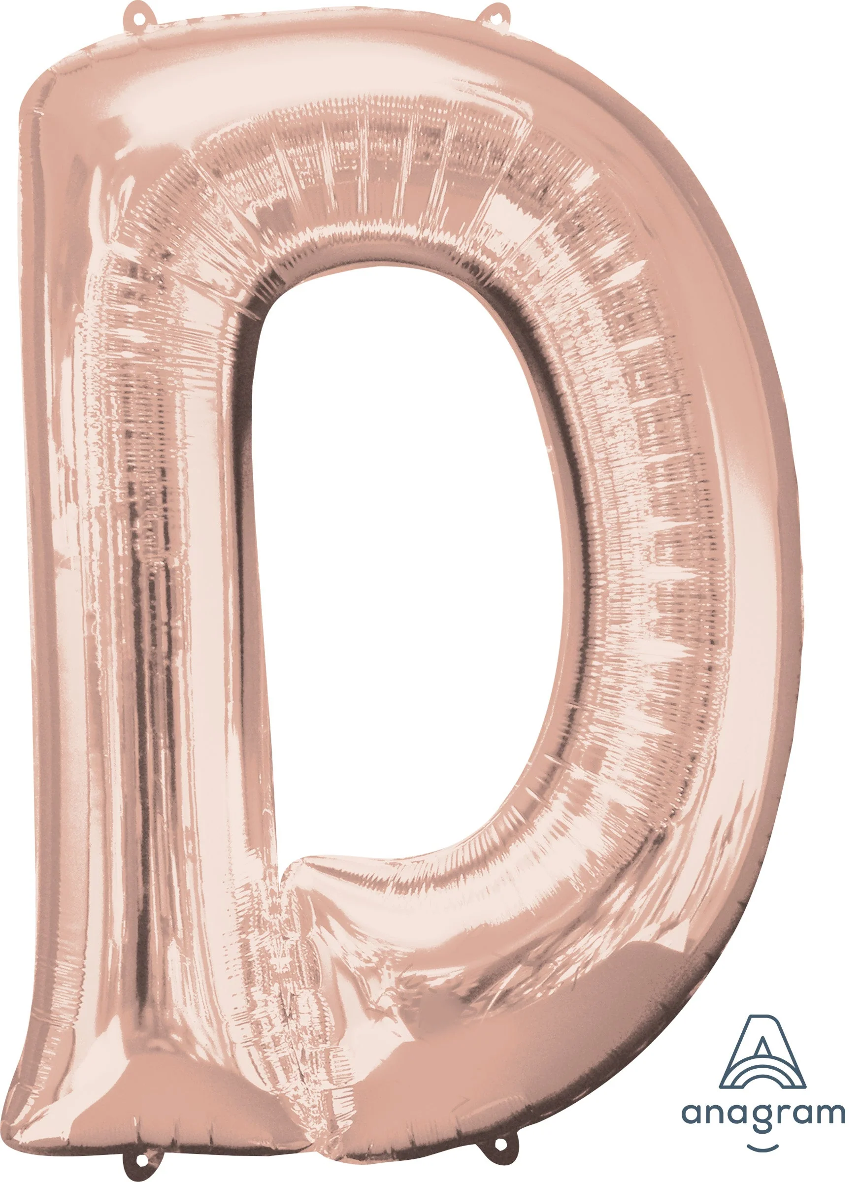 Dazzling Rose Gold Foil Balloon - Letter 'D' for Memorable Birthdays
