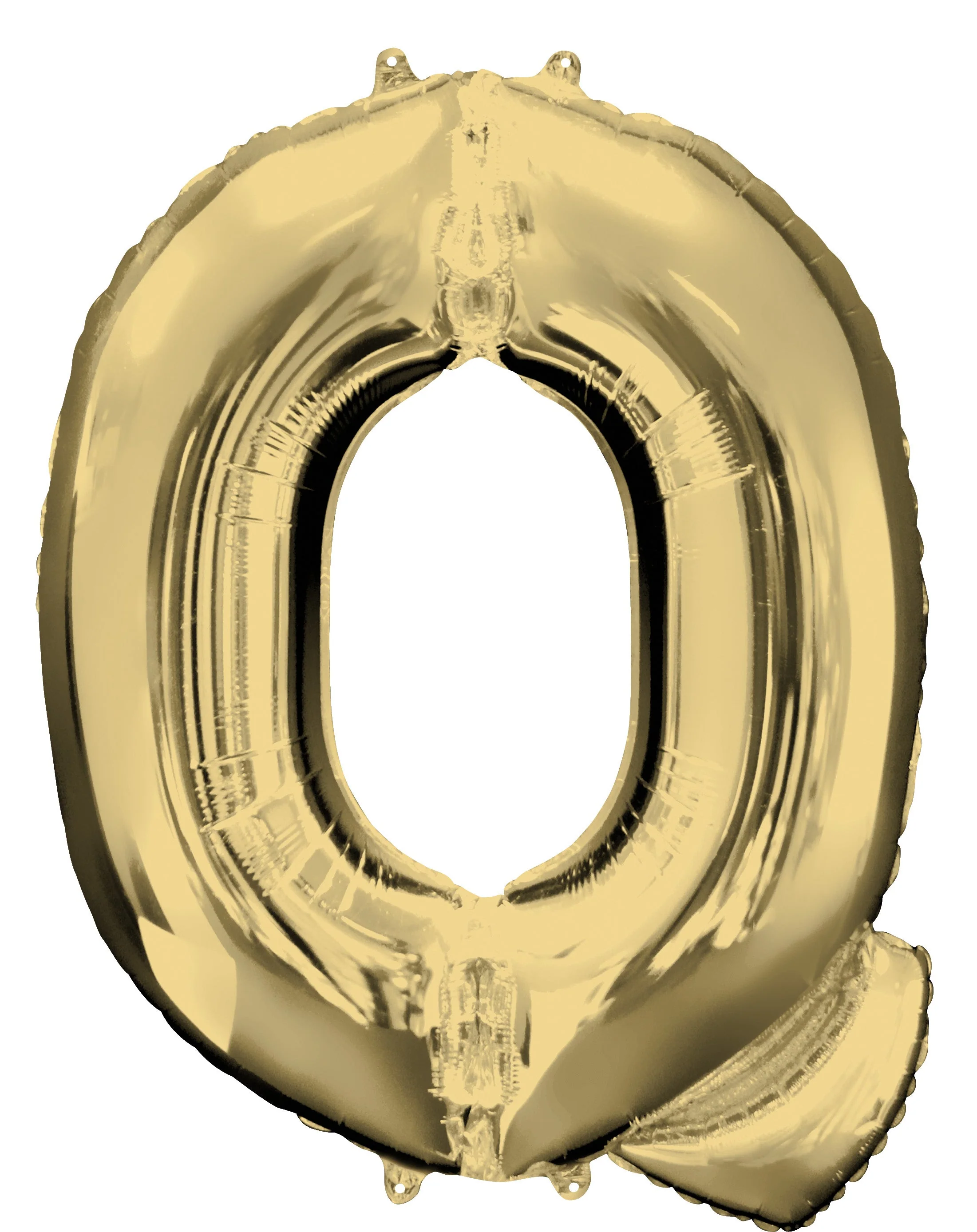 SuperShape White Gold 'Q' Foil Balloon - Ultimate Party Decor With Extended Float Time