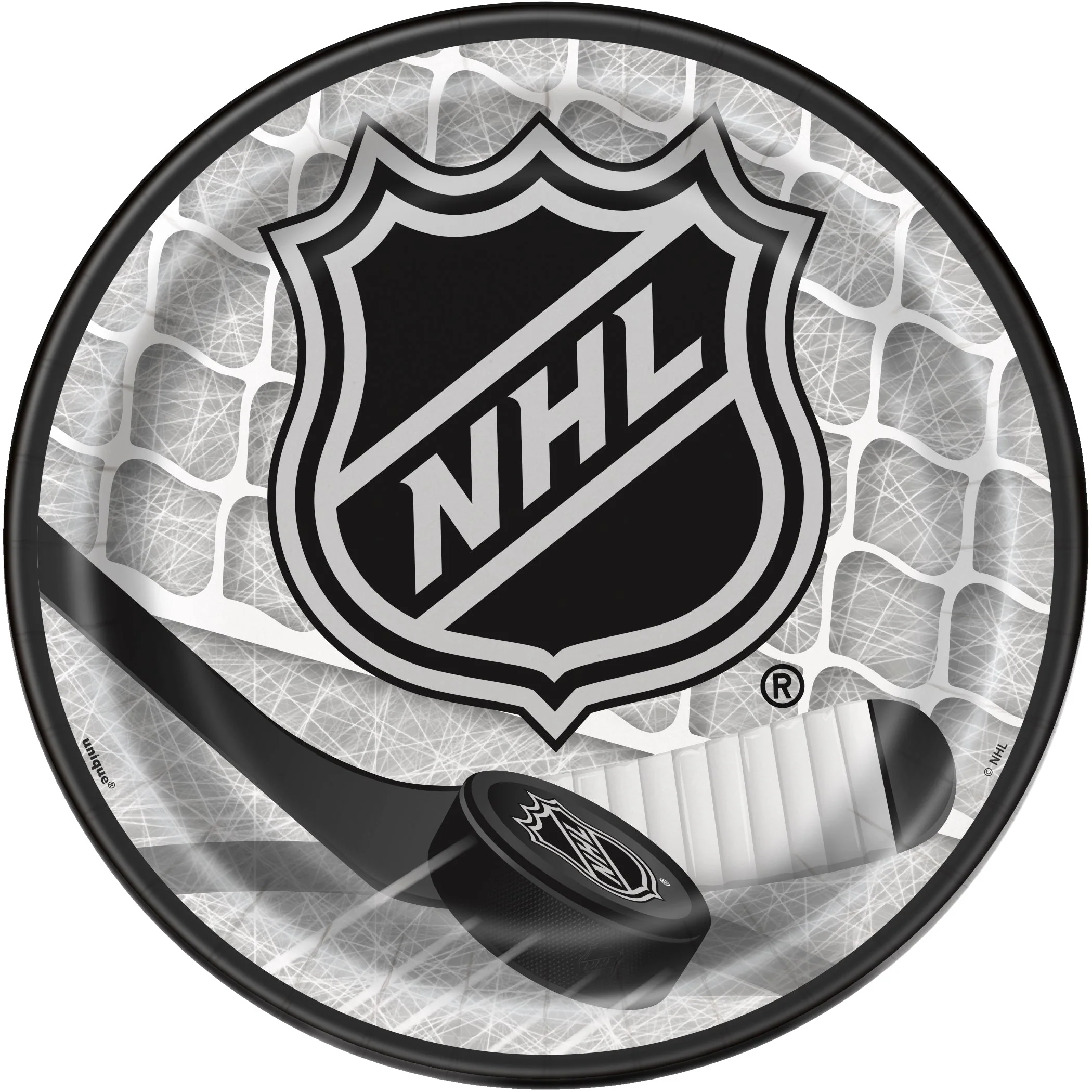Easy setup NHL Themed Dessert Plates - Affordable 8 pack for Hyped Birthday Parties
