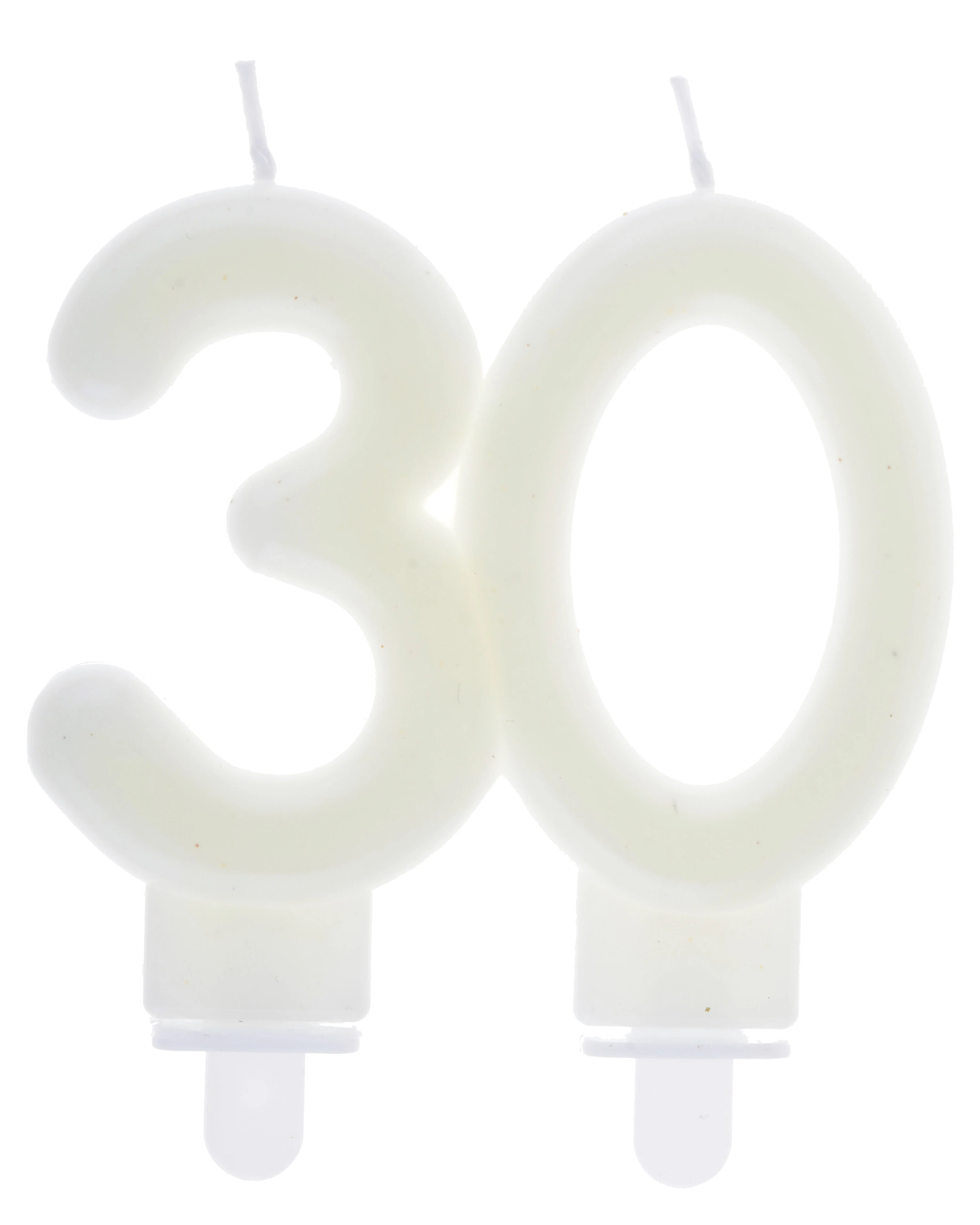 Elegant 30th Birthday Candle - Stylish Glow-in-the-Dark Party Highlight