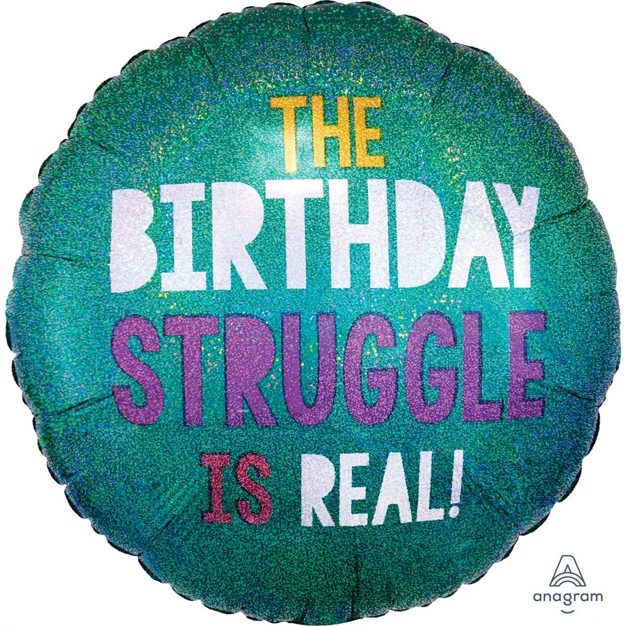 Unforgettable Birthday Party Foil Balloon, 18 Inches, Superior Long-Lasting Surprise