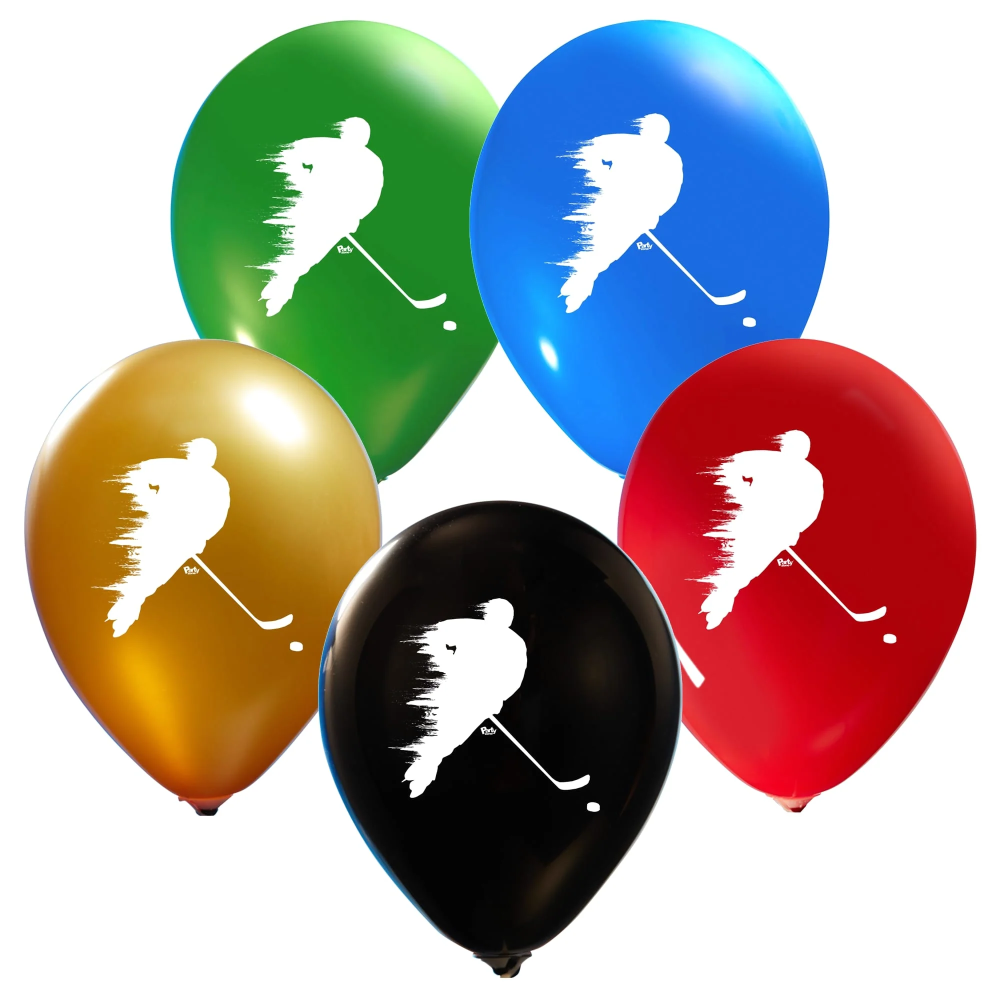 Eco-Friendly NHL Latex Balloon Pack - Perfect for Vibrant Birthday Celebrations