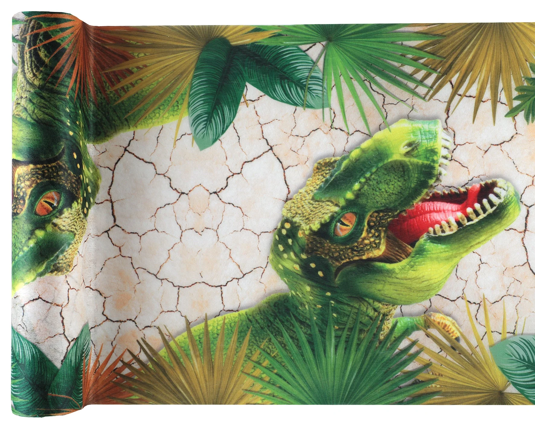 Dinosaur-Themed Multicolor Table Runner: The Trend-setting, Elegant Addition to Your Party!