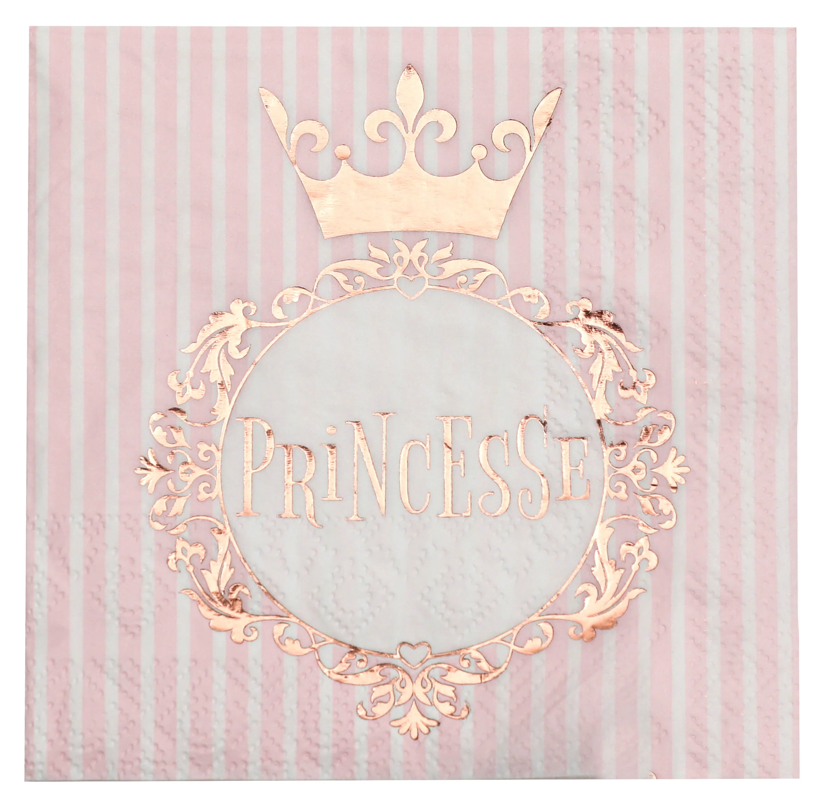 Chic Princess-Themed Pink Beverage Napkins �C Elegant Addition to Any Party or Event