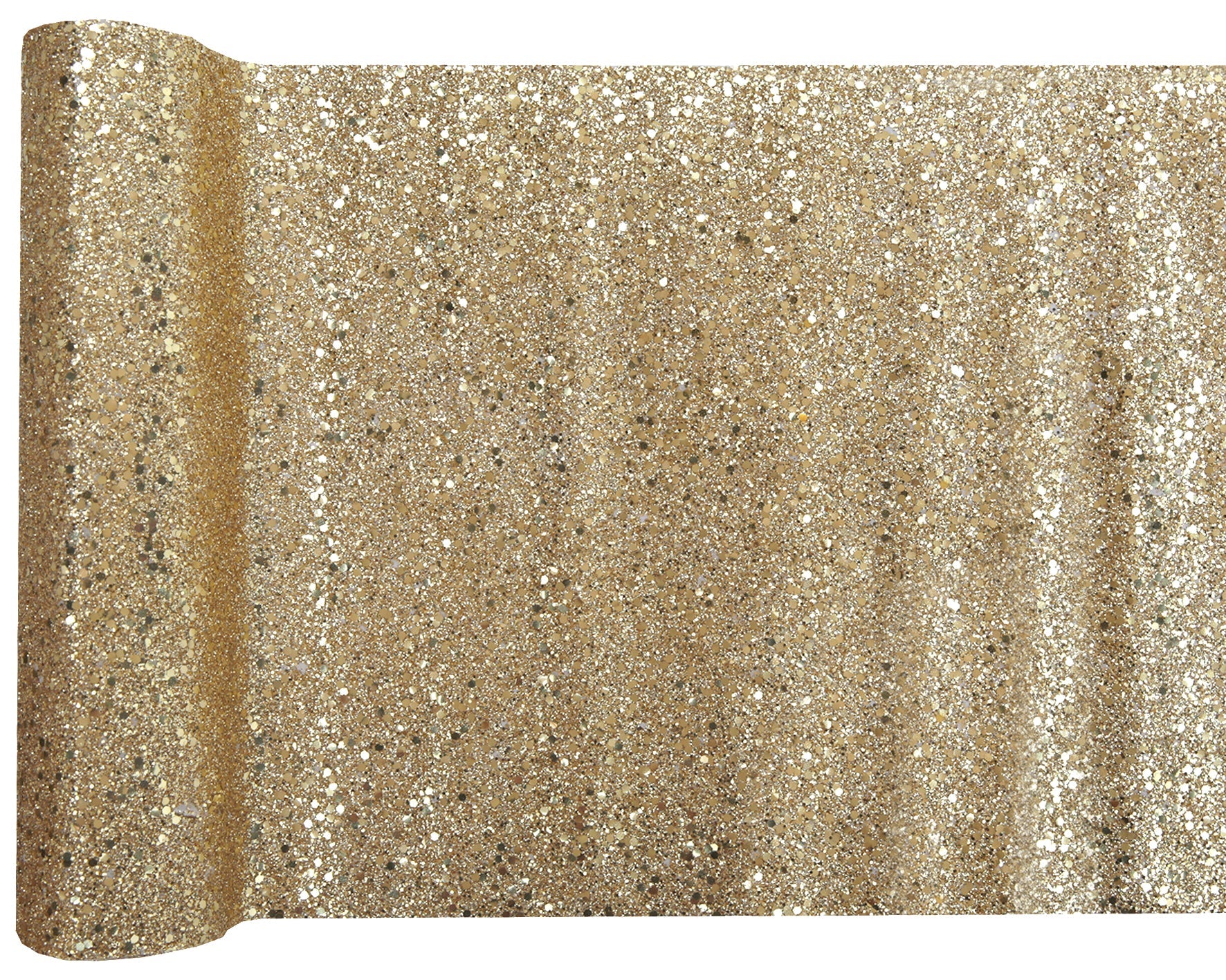 Exquisite Gold Glitter Table Runner for Sparkling Birthday Party Style