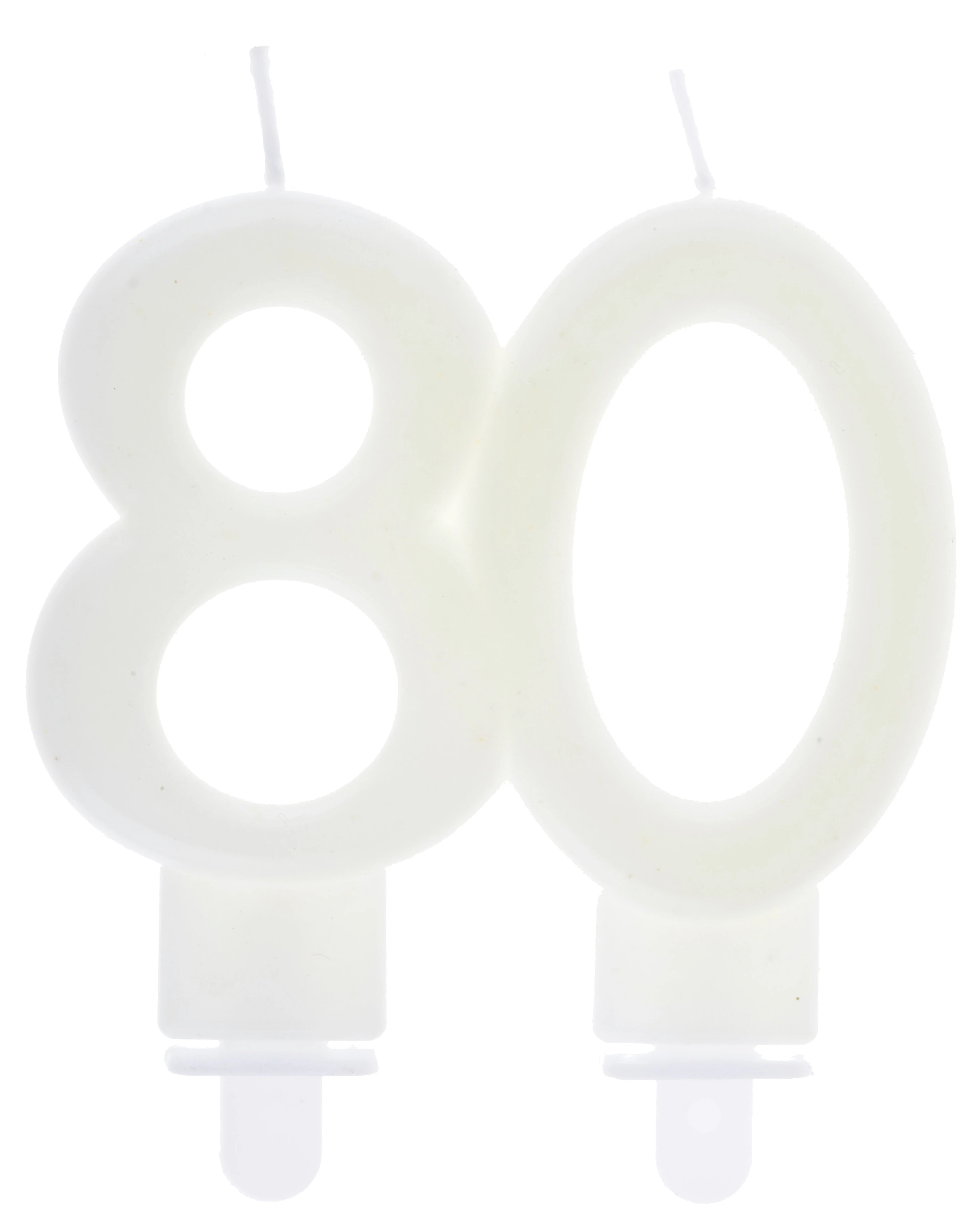 80th Birthday Phosphorescent Candle - Stylish & Elegant Party Decor, Sets The Mood