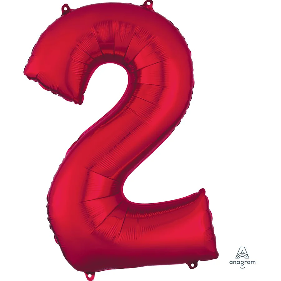 SuperShape 34 inch Red Foil Balloon - Perfect Party Decor with Superior Float Time