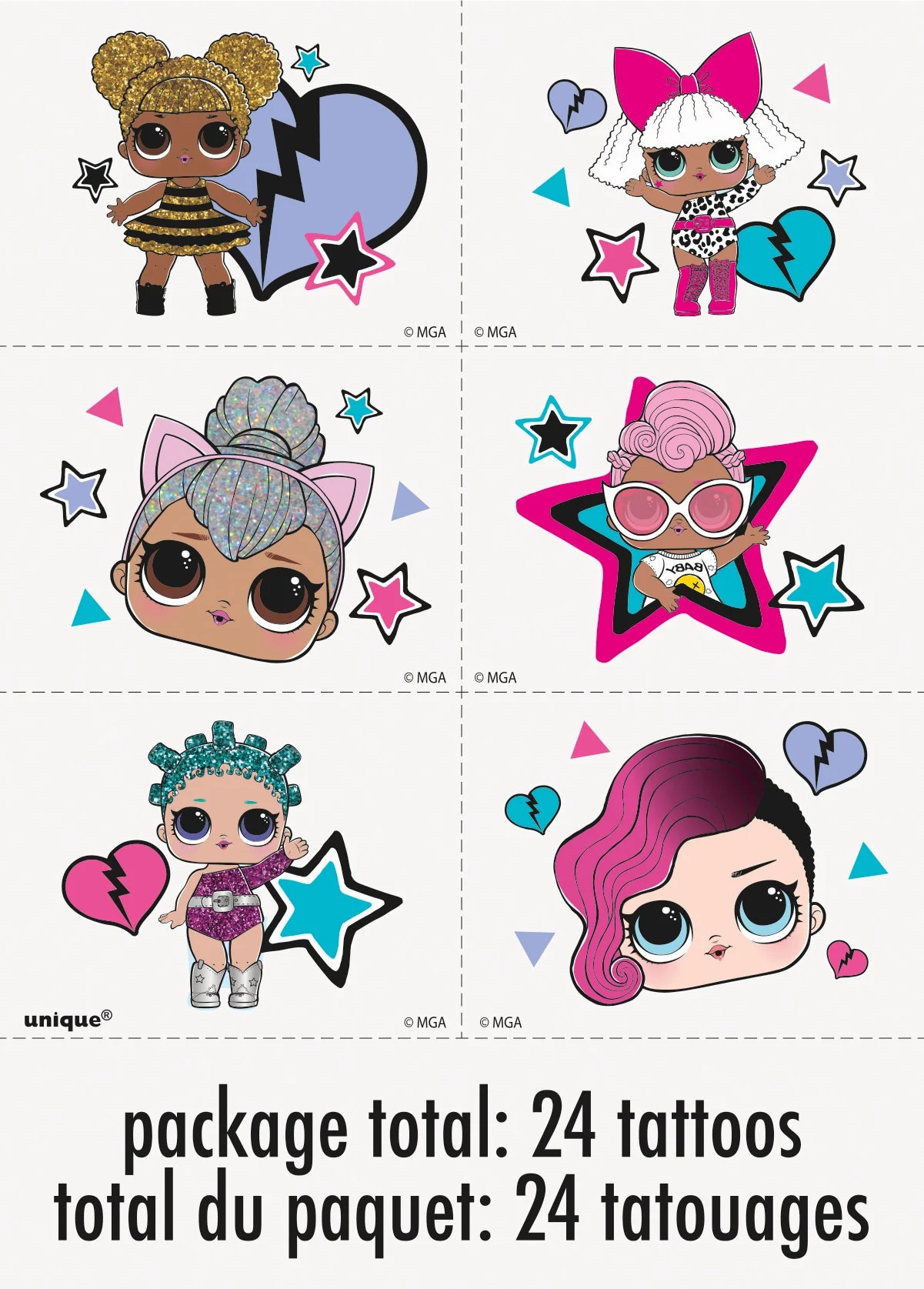 Lol Surprise Tattoos - Unleash the Glam and Sparkle with Your Favorite Dolls!