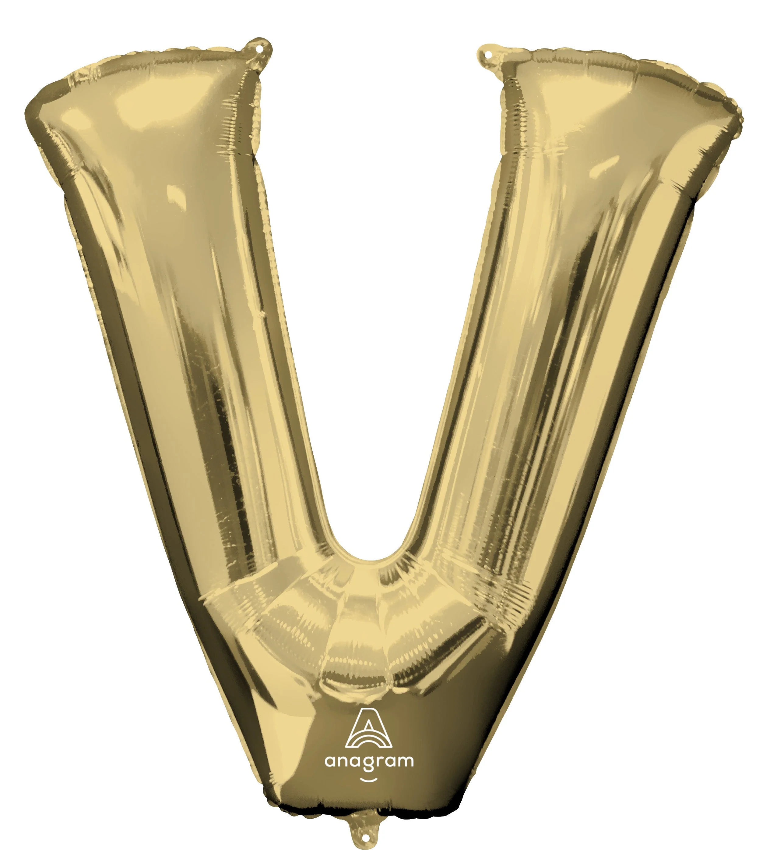 SuperShape Letter 'V' Gold Foil Balloon �C Perfect Party Decor, Superior Float Time!