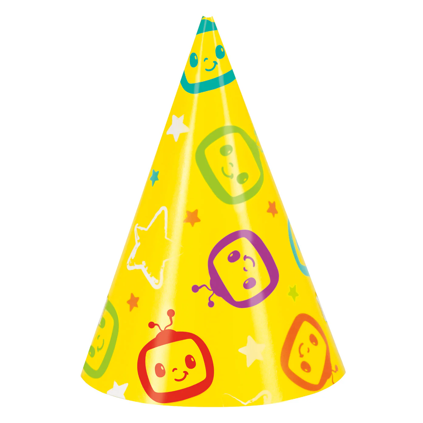 Cocomelon Themed Birthday Hats Pack of 8 - Affordable, Easy Setup Party Supplies