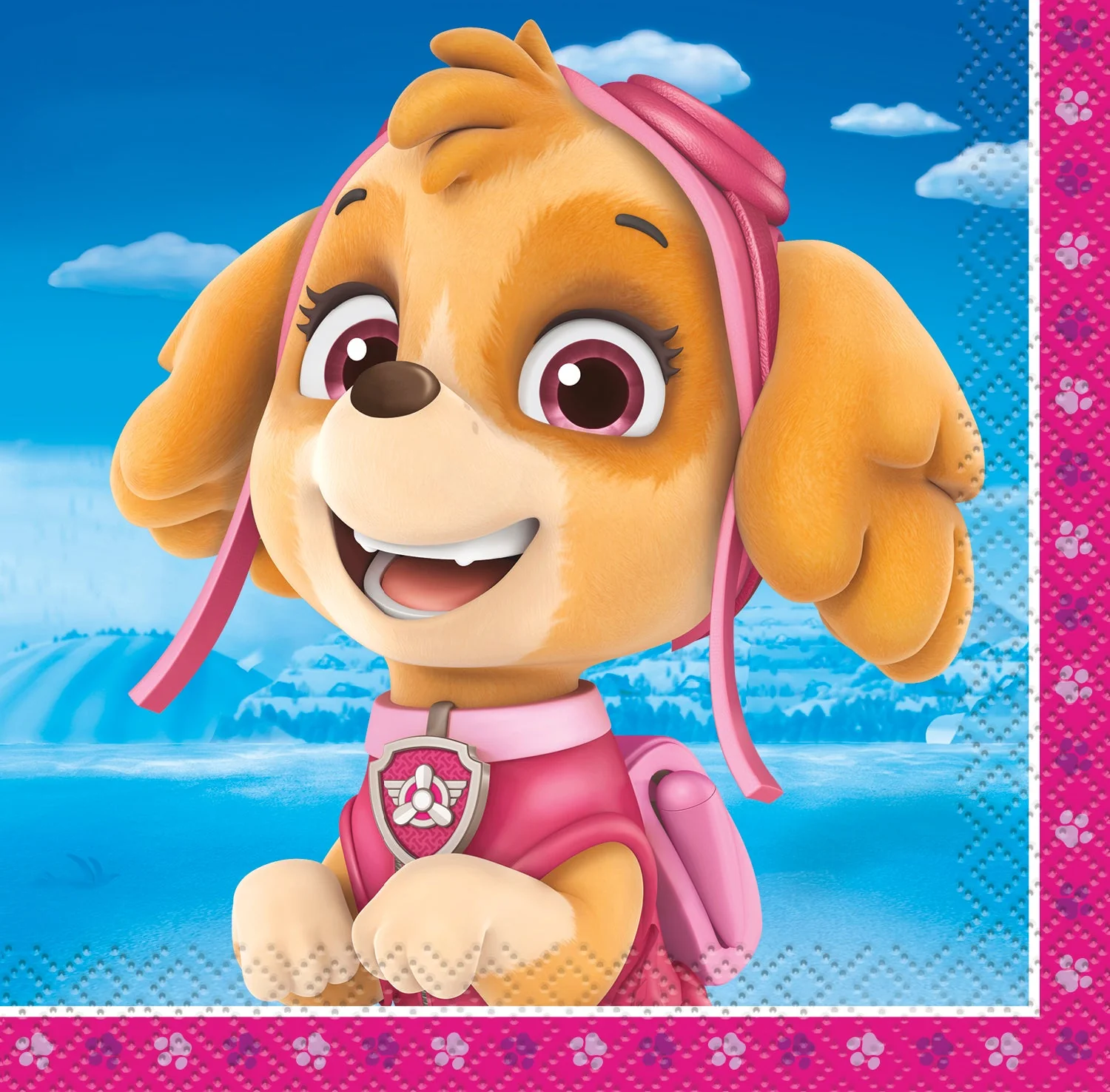 Elevate Your Party with Skye from Paw Patrol Beverage Napkins - Let the Adventure Begin!