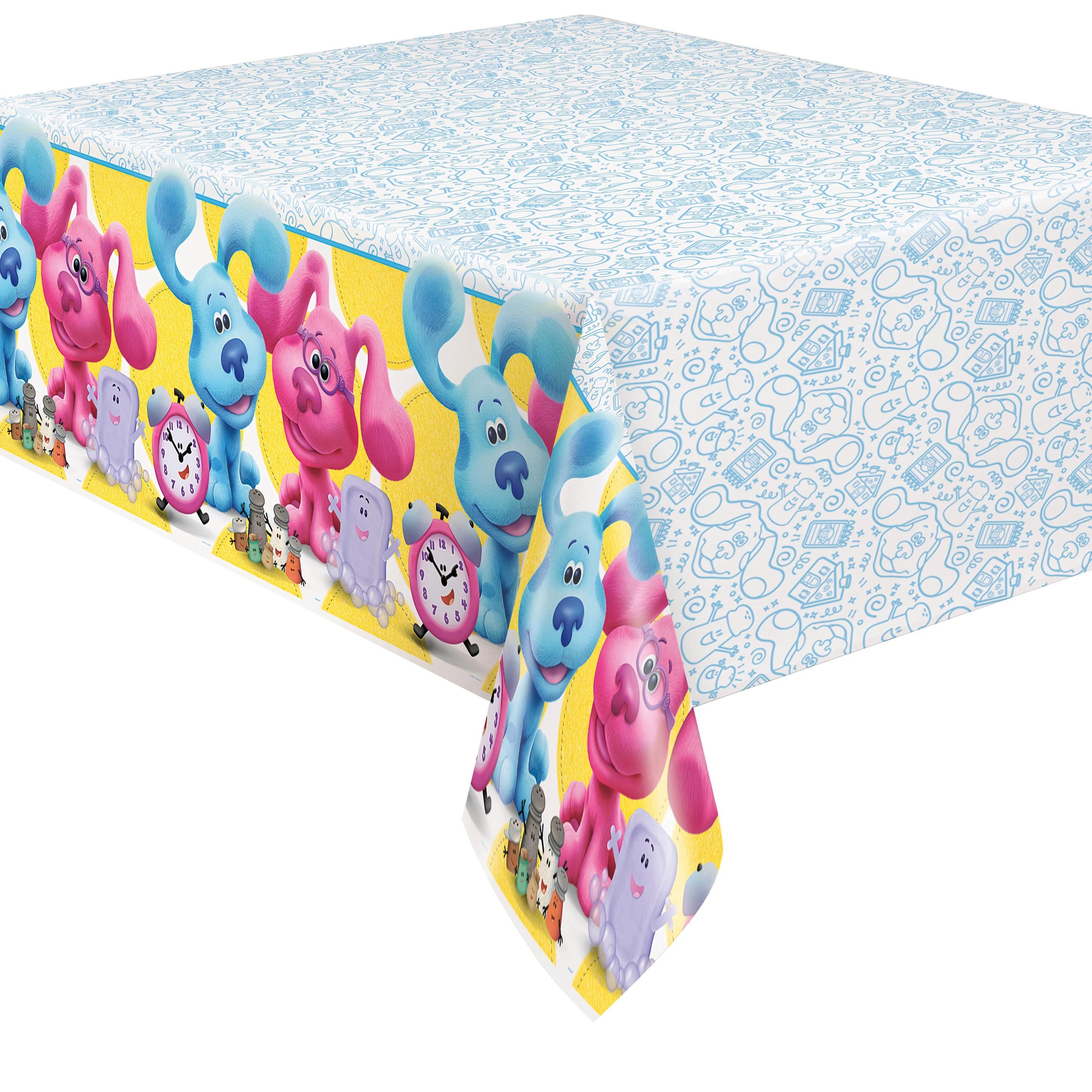 Playful Paws Blue's Clues Tablecover �C Decipher the Party Clues with Blue!