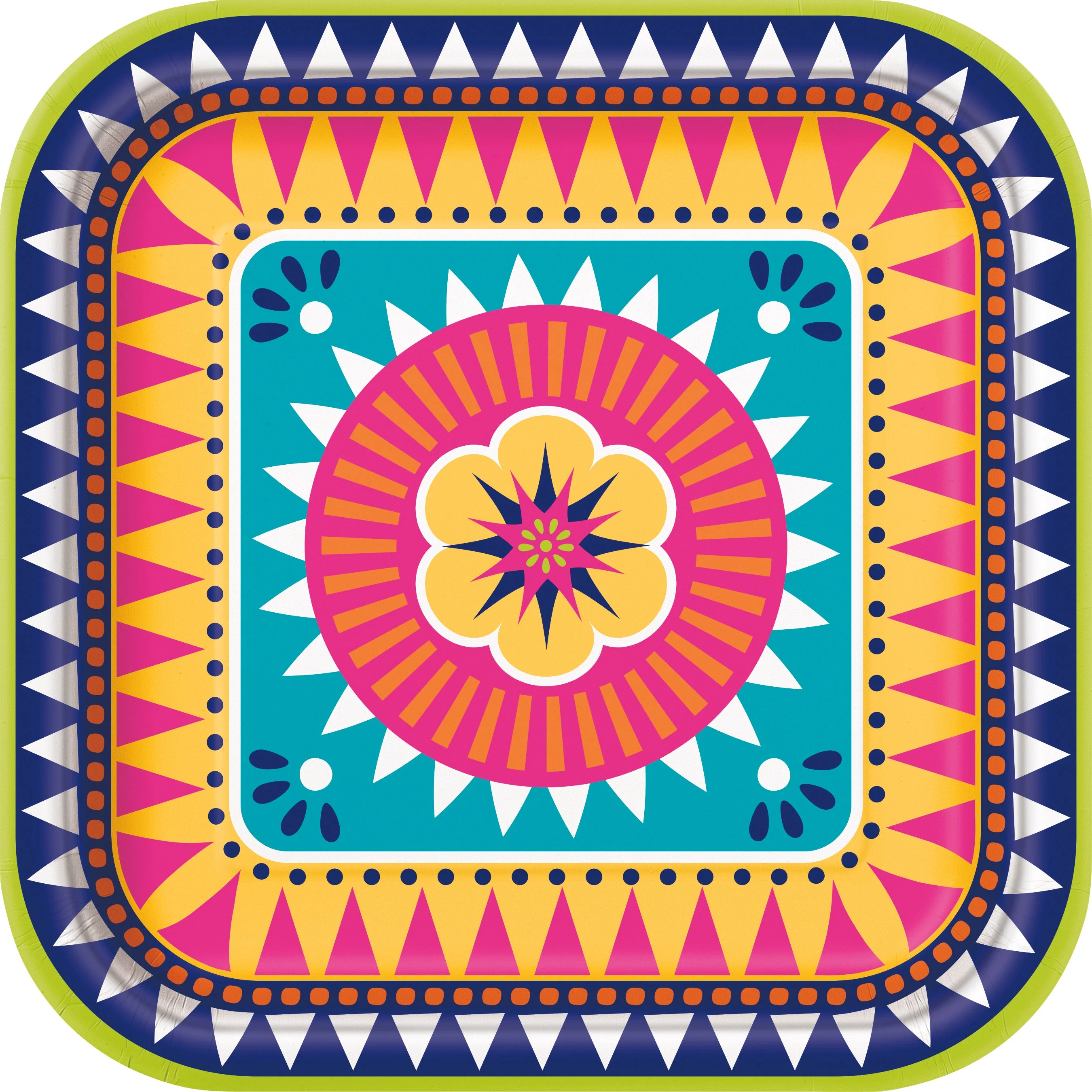 Boho Fiesta Bundle: Dinner Plates, Napkins & Tablecloth - Easy Party Joy!