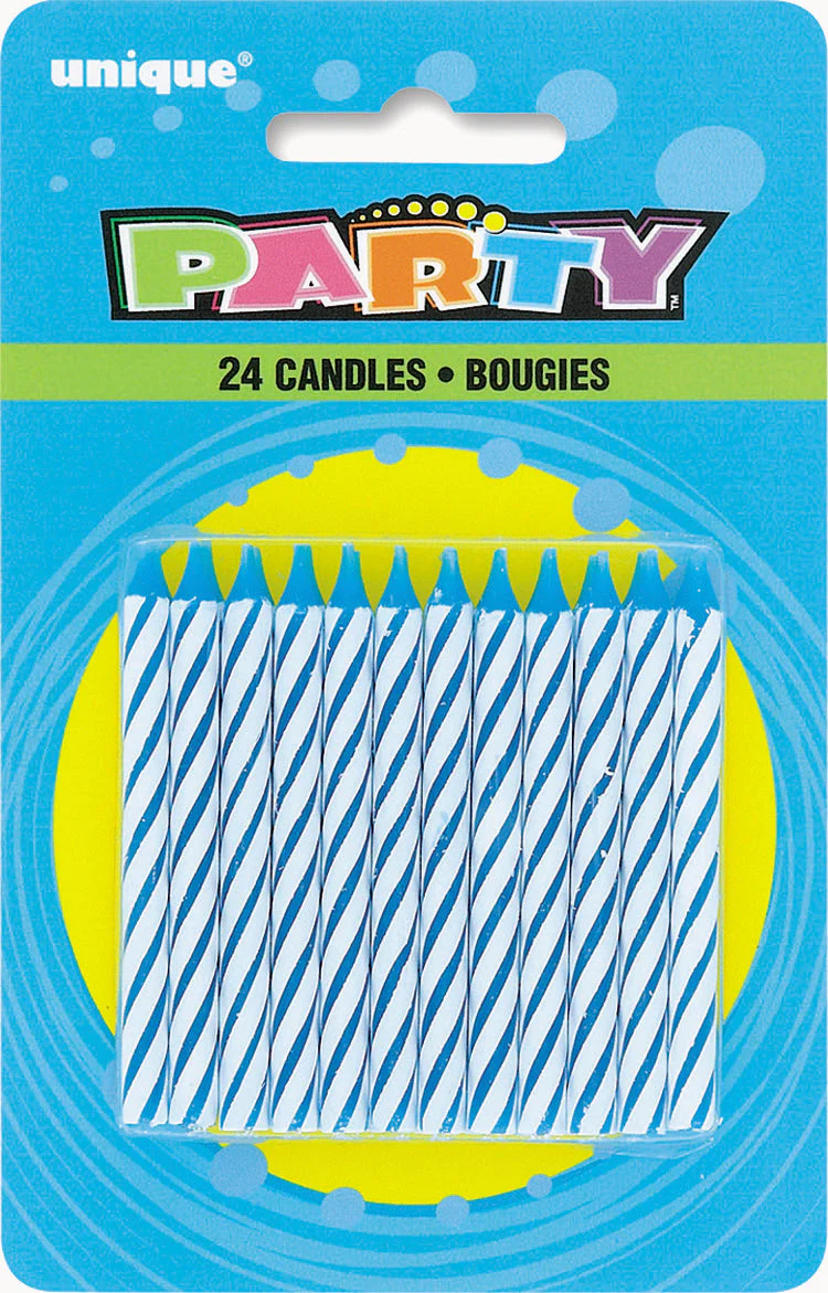 Powder Blue Birthday Candles - Elegant Touch for Your Celebration!