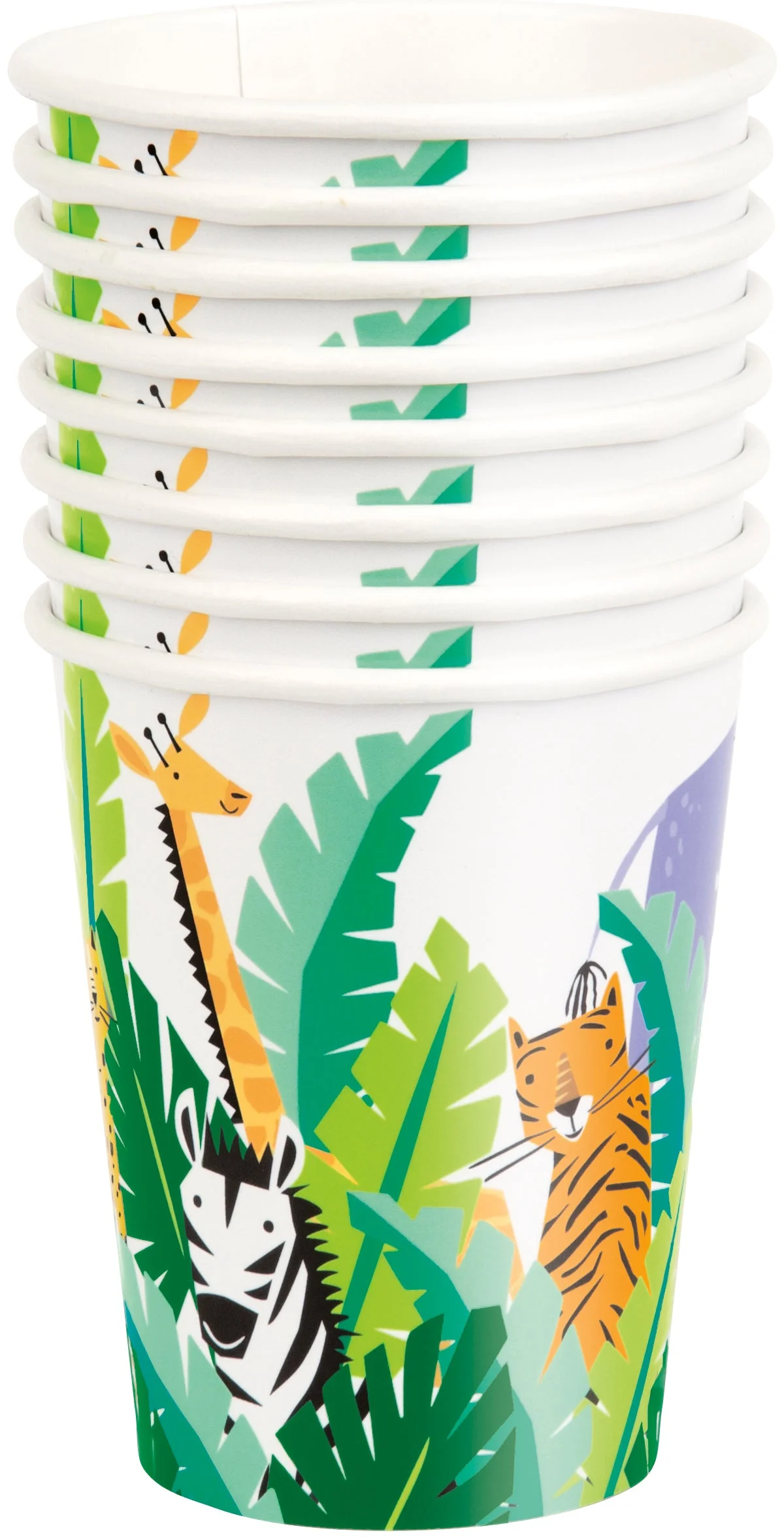 Affordable Safari-Themed Party Supplies - Easy Set-up Paper Cups Pack of 8