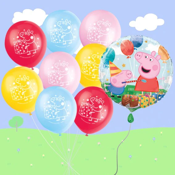 Peppa Pig Party Bundle: 9 Official Supplies for Effortless Fun!