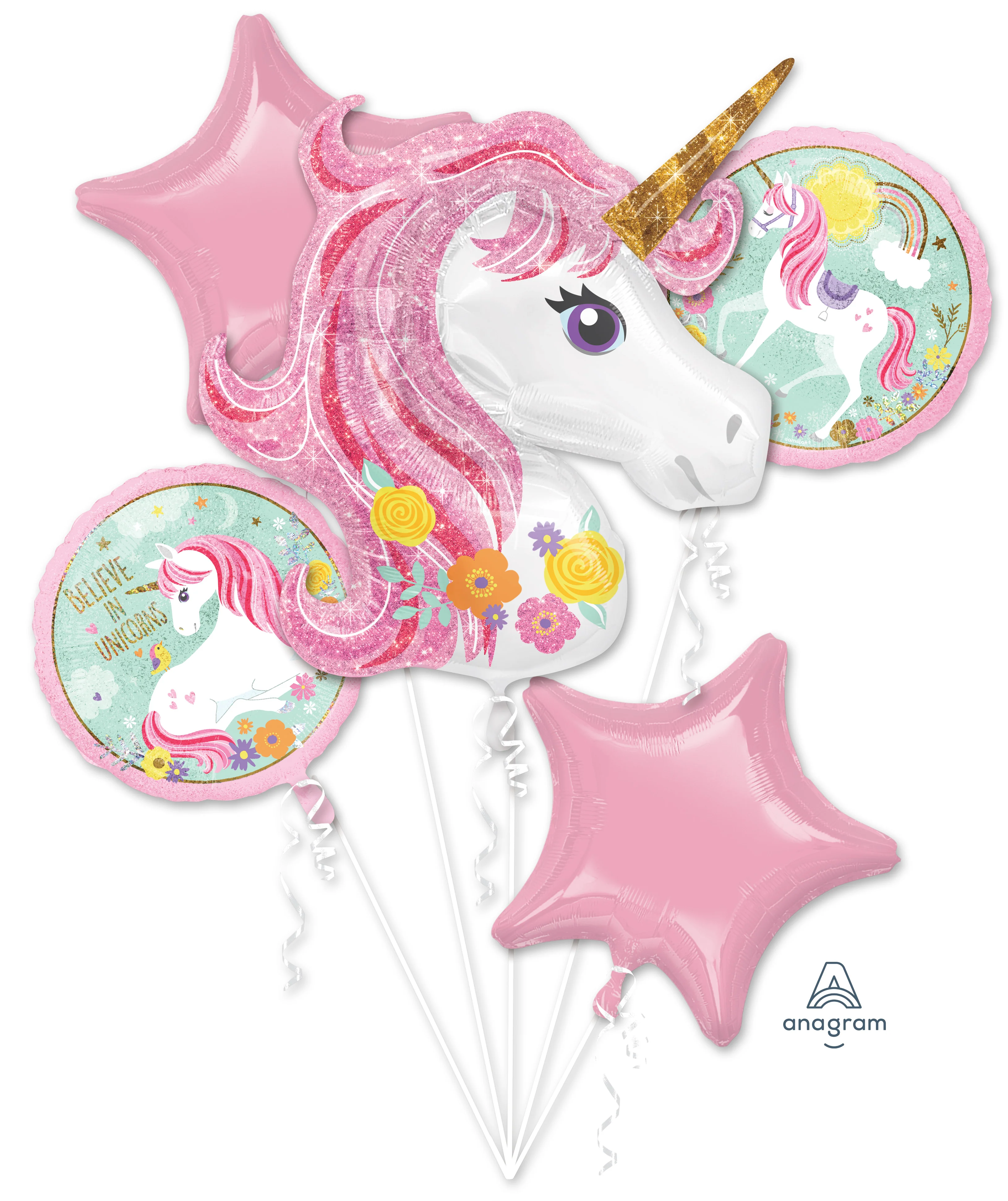 Bouquet ballons licorne