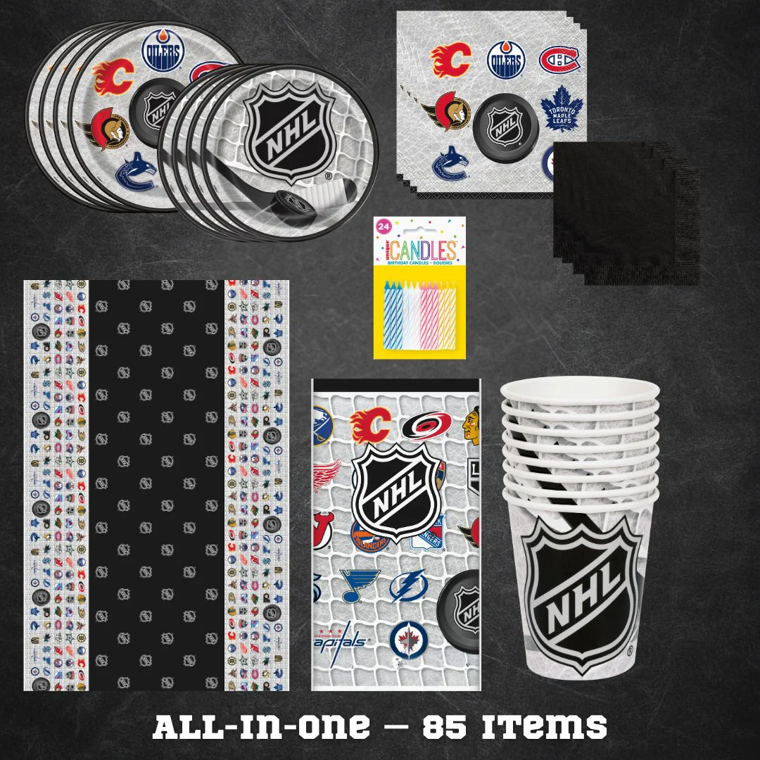 NHL Party Bundle: 85 Essential Supplies for Effortless Fun!