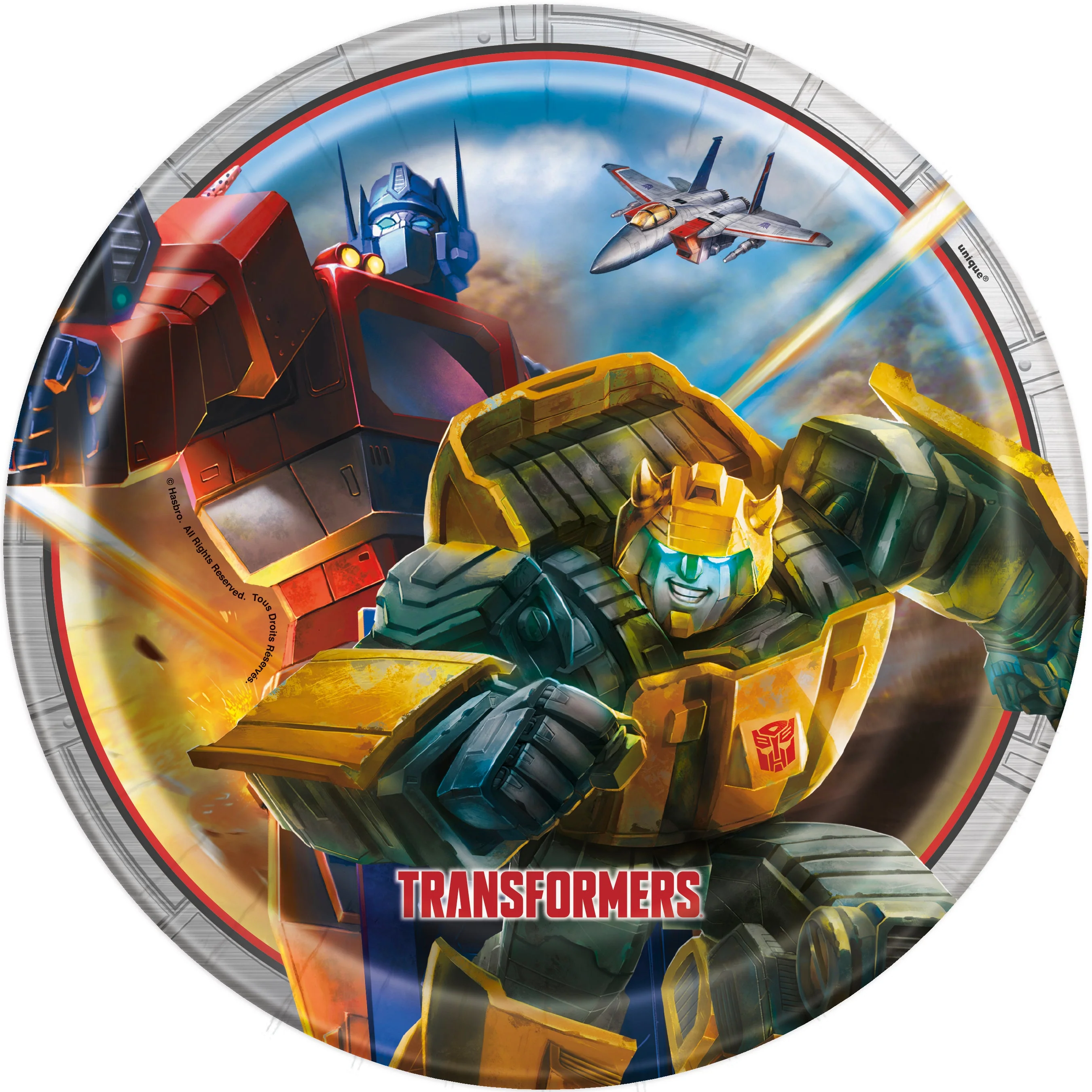Transform Your Party with 8-Piece Transformers Dinner Plates - Affordable and Themed