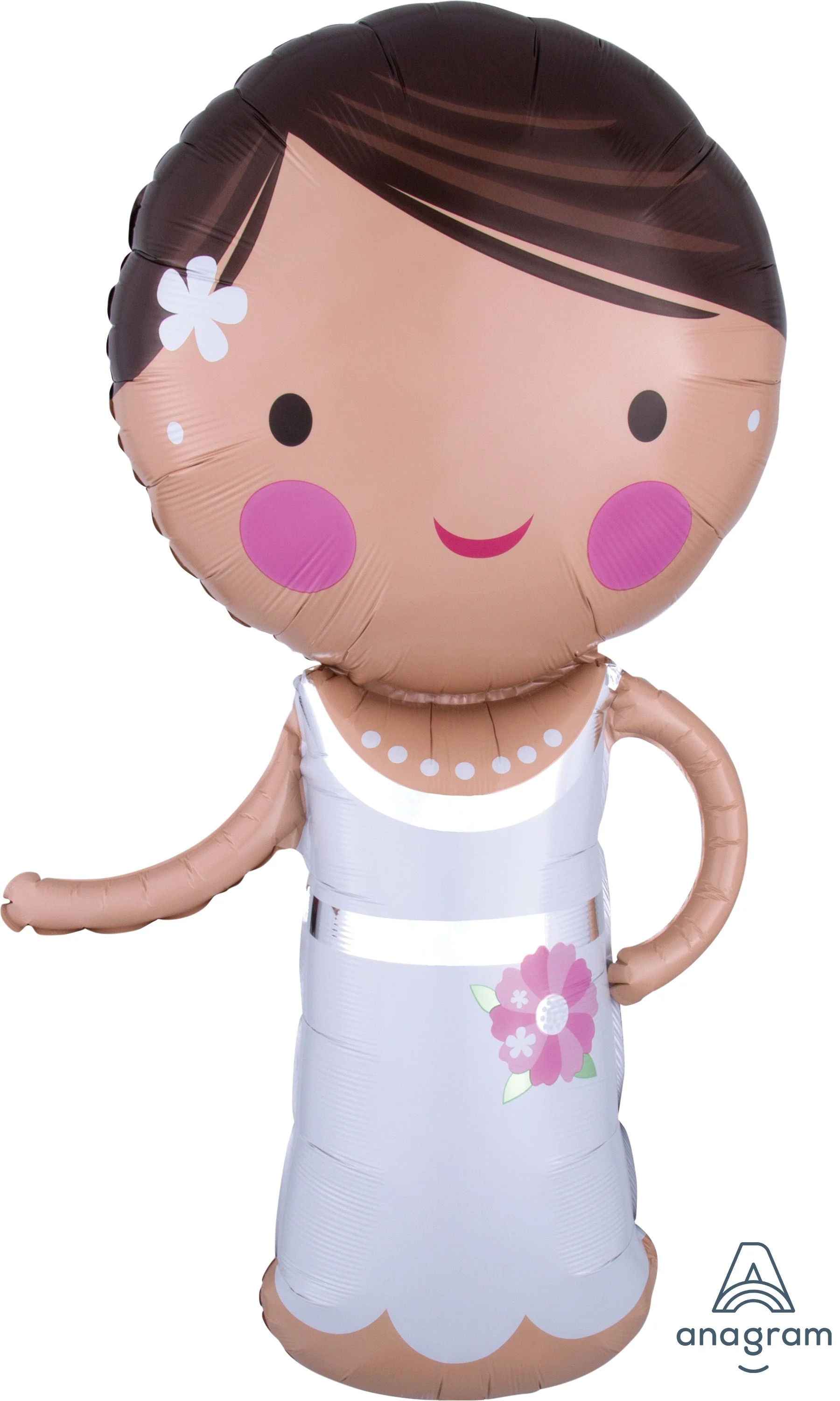 SuperShape XL Lovely Bride Foil Balloon - Superior Float Time Self-Sealing Balloon for Unforgettable Birthdays!