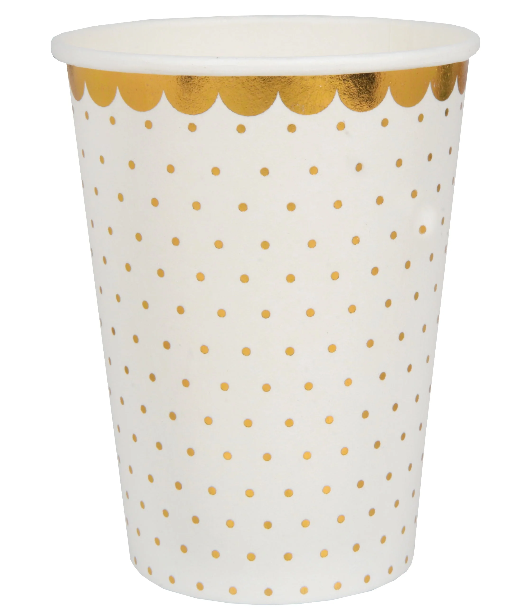 Elegant Everyday White Paper Cups - Trendy Birthday Party Supplies for Stylish Celebrations