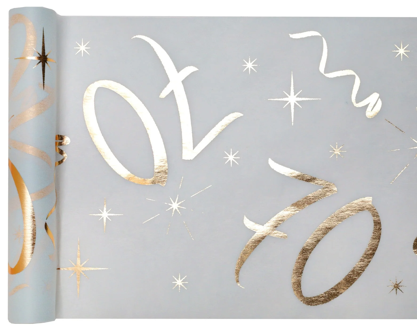 Chic Gold Metallic 70th Birthday Table Runner - Elevate Your Celebration!
