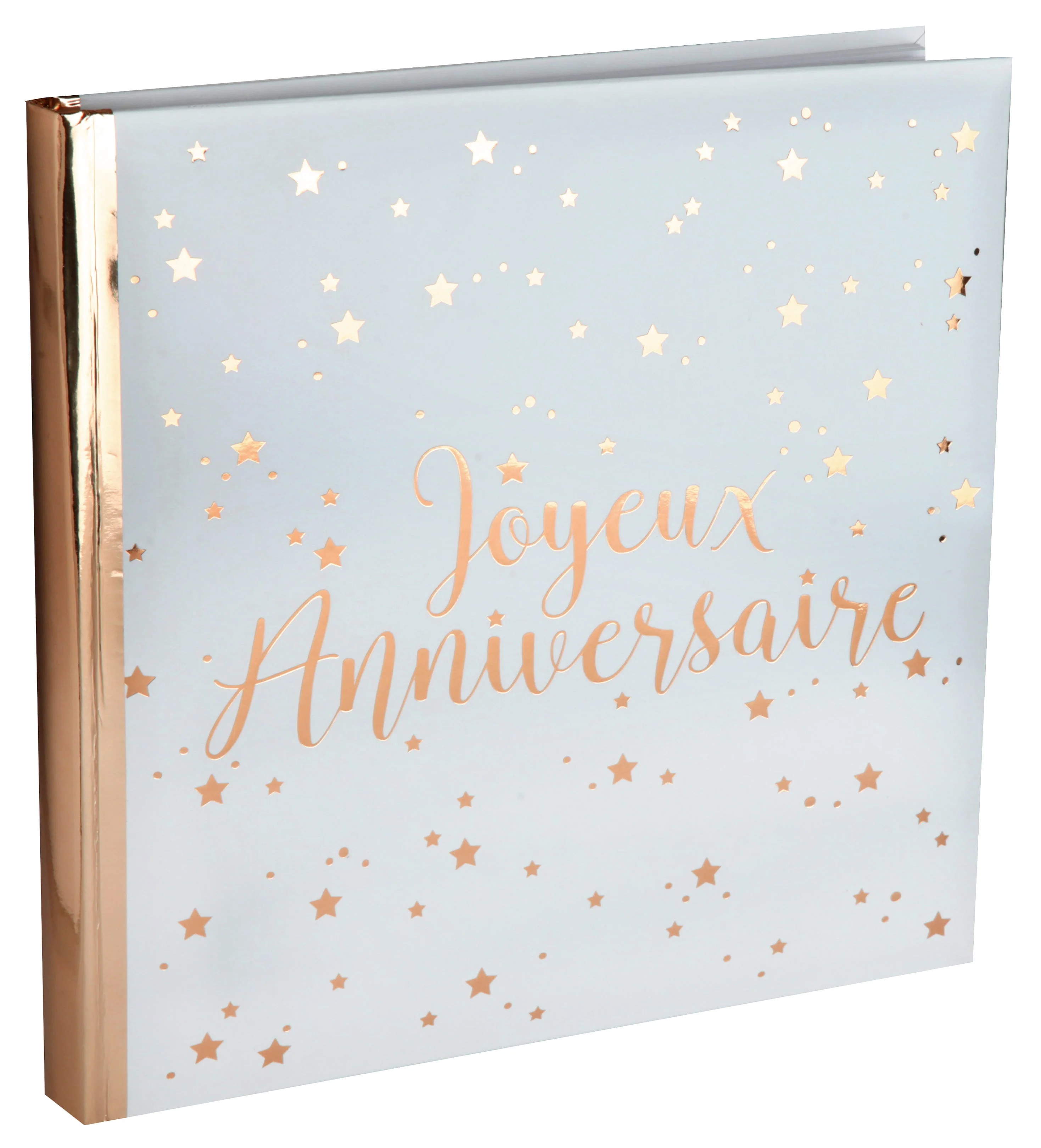Elegant Pink Metallic Birthday Guestbook - Trend-Setting Party Keepsake
